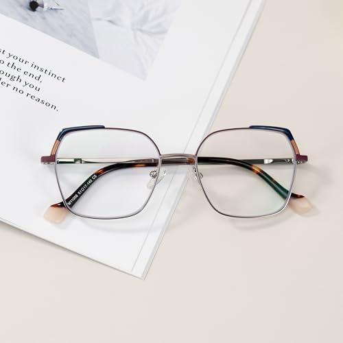 Gafas GUDVUE Anti Luz Azul Cuadradas Gato Ojo Púrpura