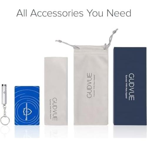 Gafas GUDVUE Anti Luz Azul Ovaladas Metal Brillante