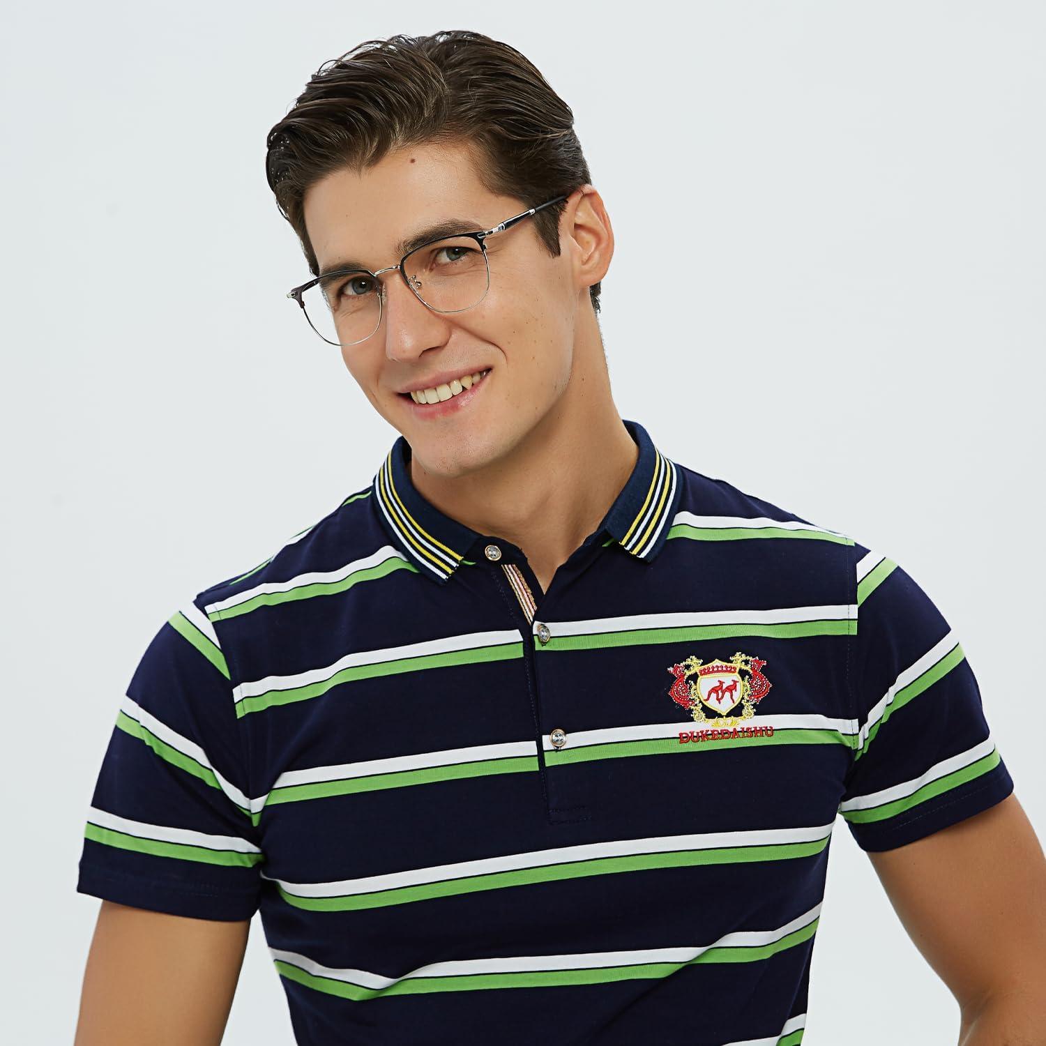 Gafas GUDVUE Anti Luz Azul Ovaladas Metal Brillante