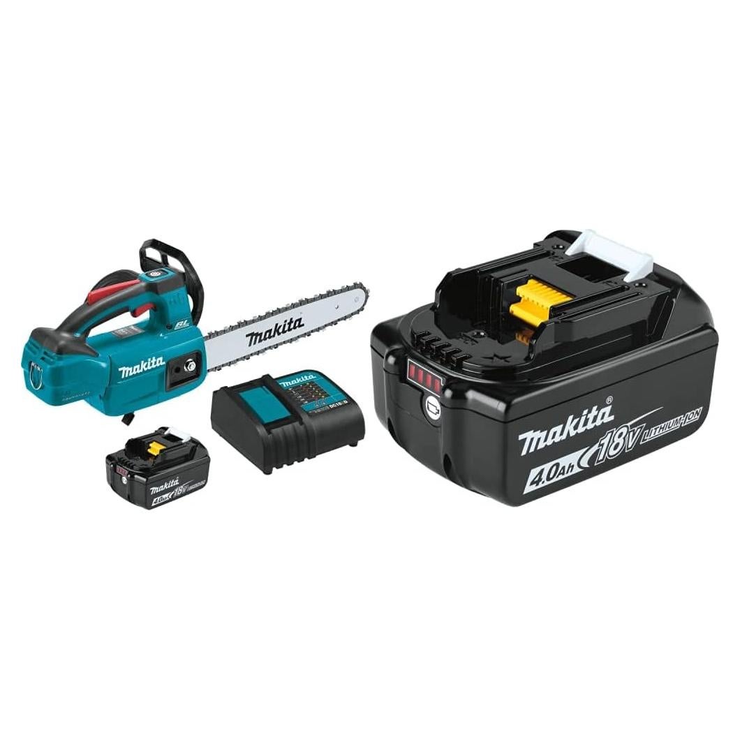Cortadora de Cadena Inalámbrica Makita XCU10SM1 18V 12" Kit 4.0Ah