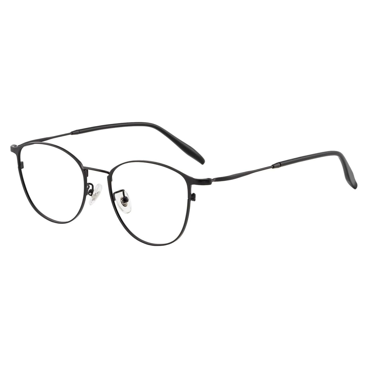 Gafas GUDVUE para Luz Azul Ovaladas Negras Anti Reflejo