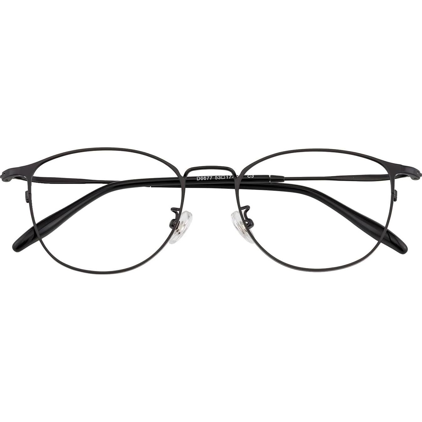 Gafas GUDVUE para Luz Azul Ovaladas Negras Anti Reflejo