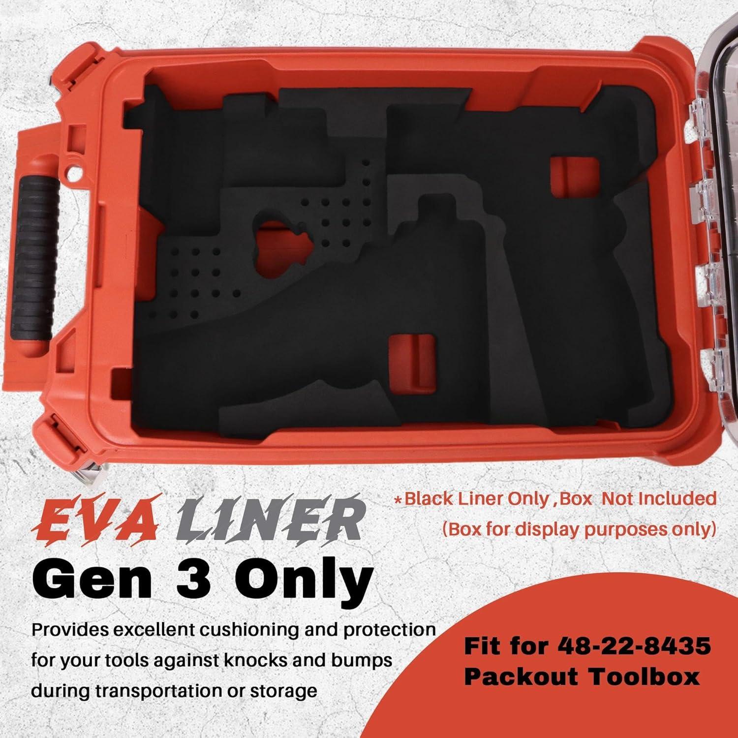 Organizador de Taladro Milwaukee Packout 48-22-8435 - Forro EVA