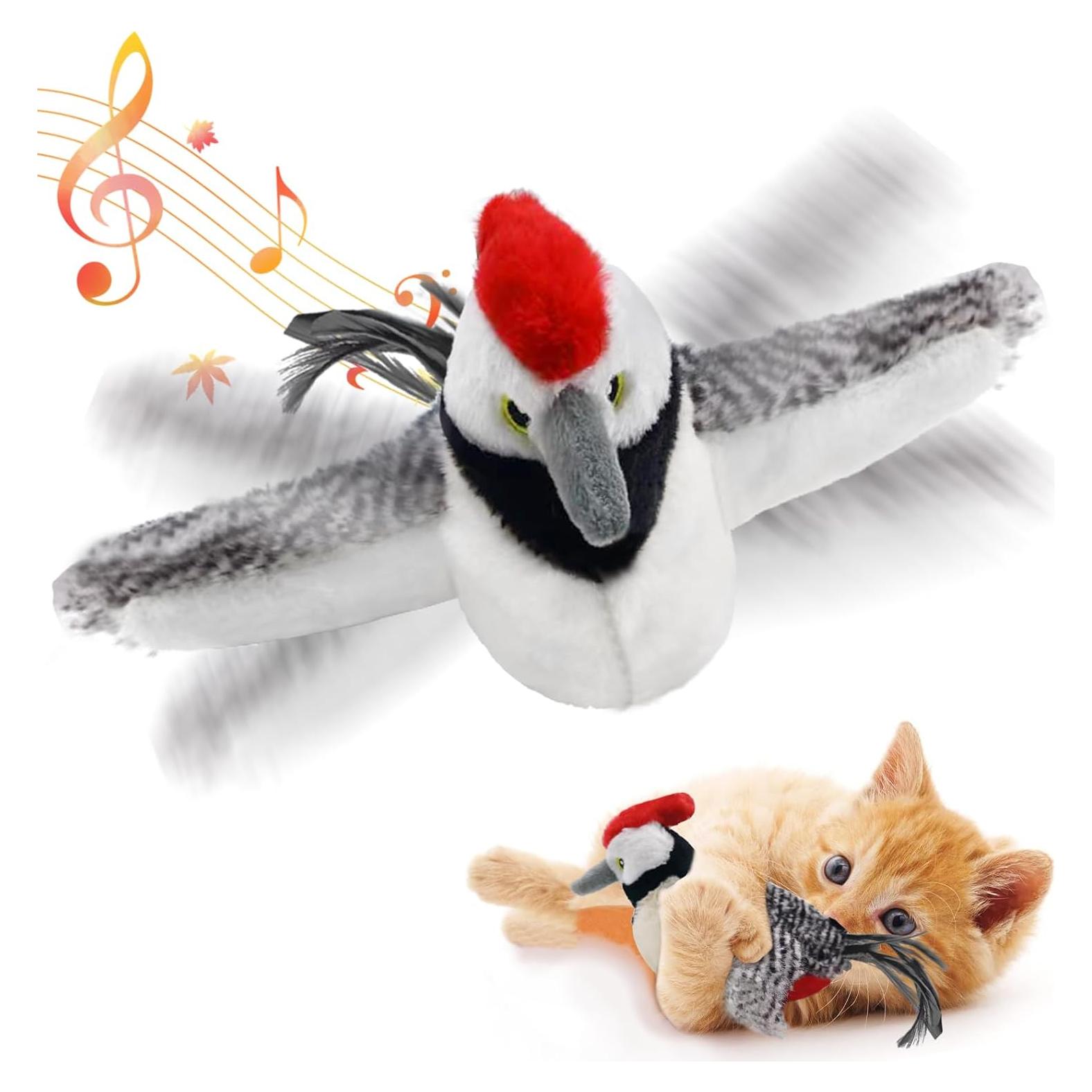 Juguete Interactivo para Gatos KreizyGo Pájaro Carpintero 11.9cm