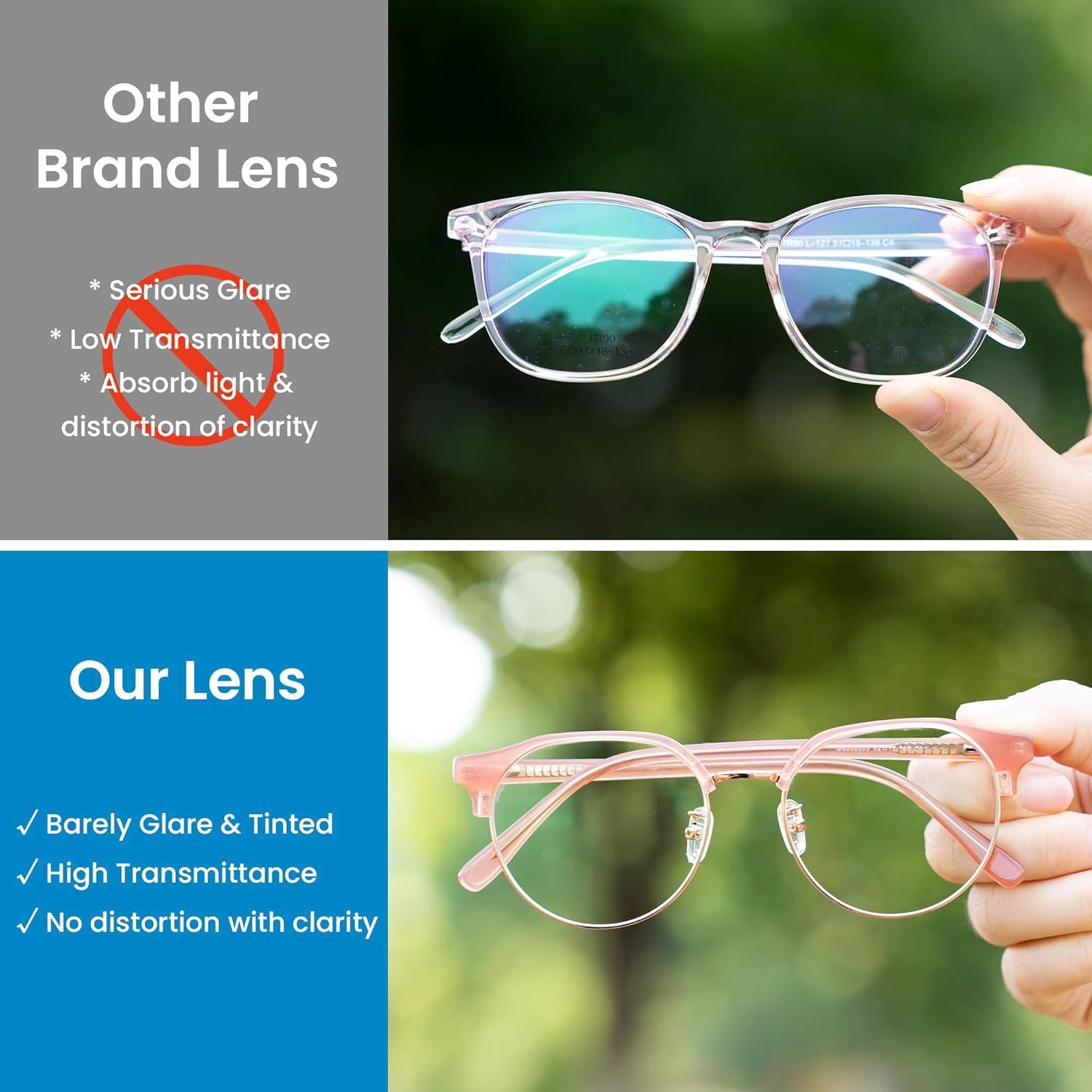 Gafas GUDVUE Luz Azul Ovaladas Rosa/Oro Rosa UV400