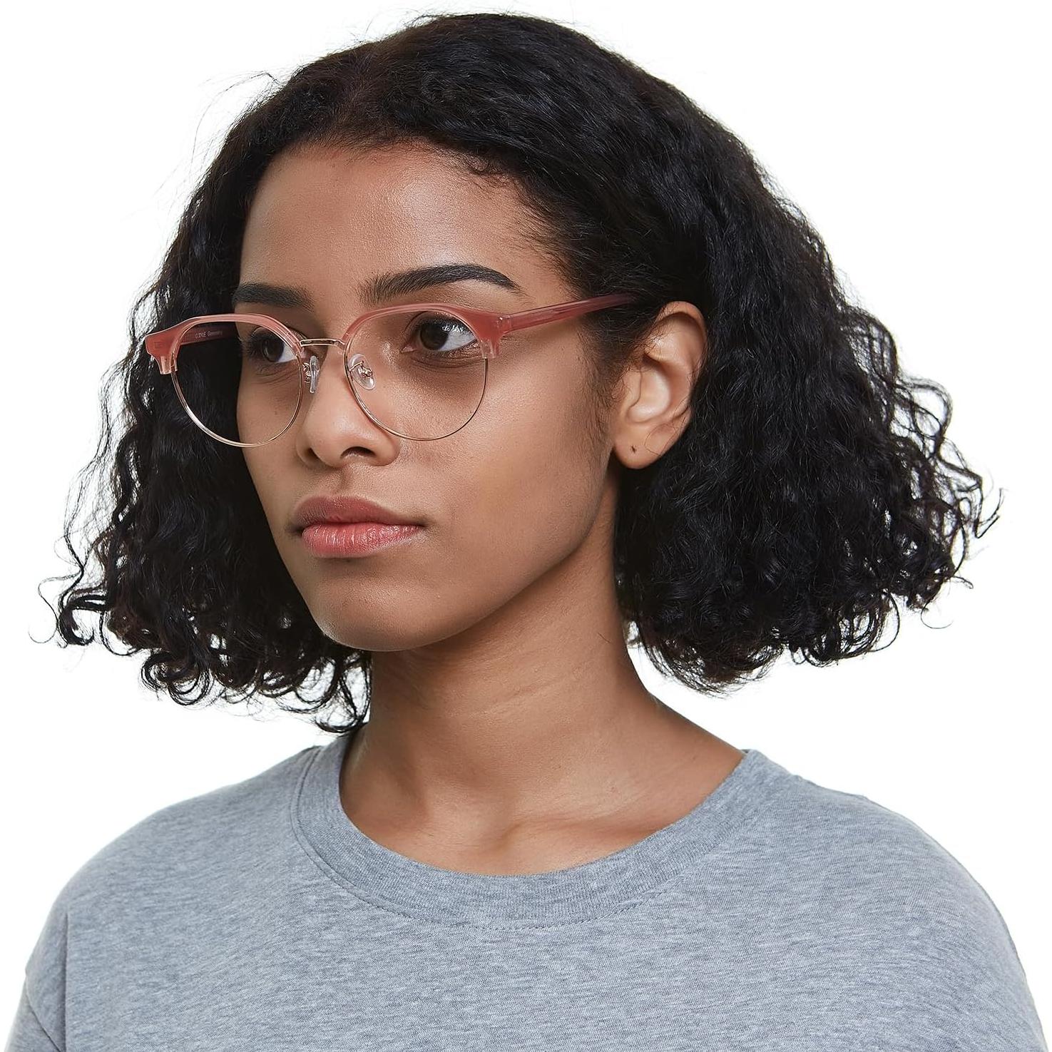 Gafas GUDVUE Luz Azul Ovaladas Rosa/Oro Rosa UV400