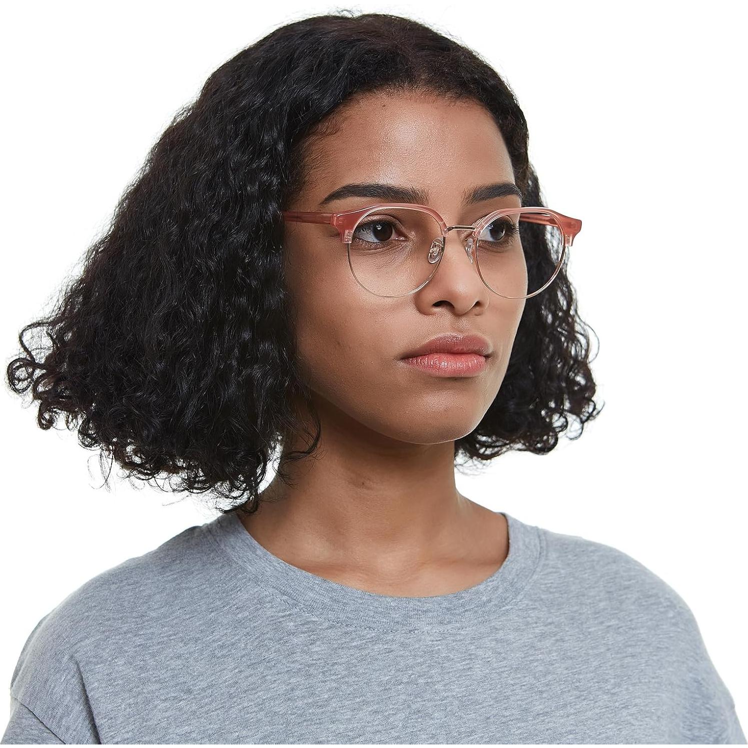 Gafas GUDVUE Luz Azul Ovaladas Rosa/Oro Rosa UV400