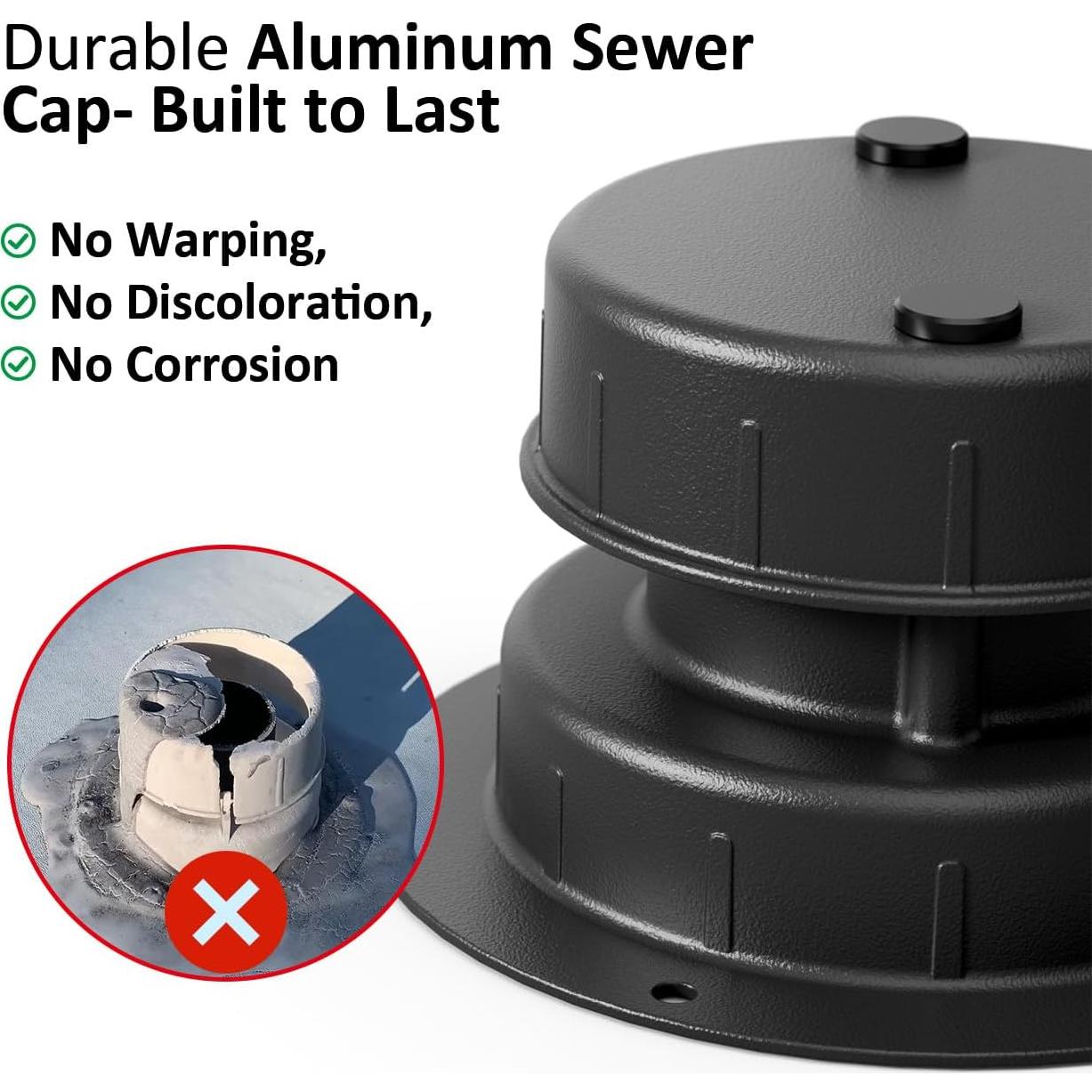 Tapa de Ventilación de Aluminio Golysoa para RV - Filtro y Kit