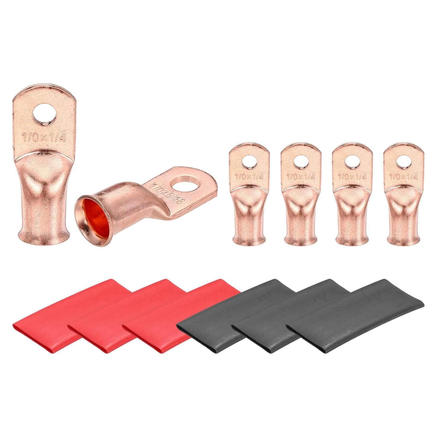 Terminales de Cable de Batería MECCANIXITY 1/0 AWG 6 Pcs