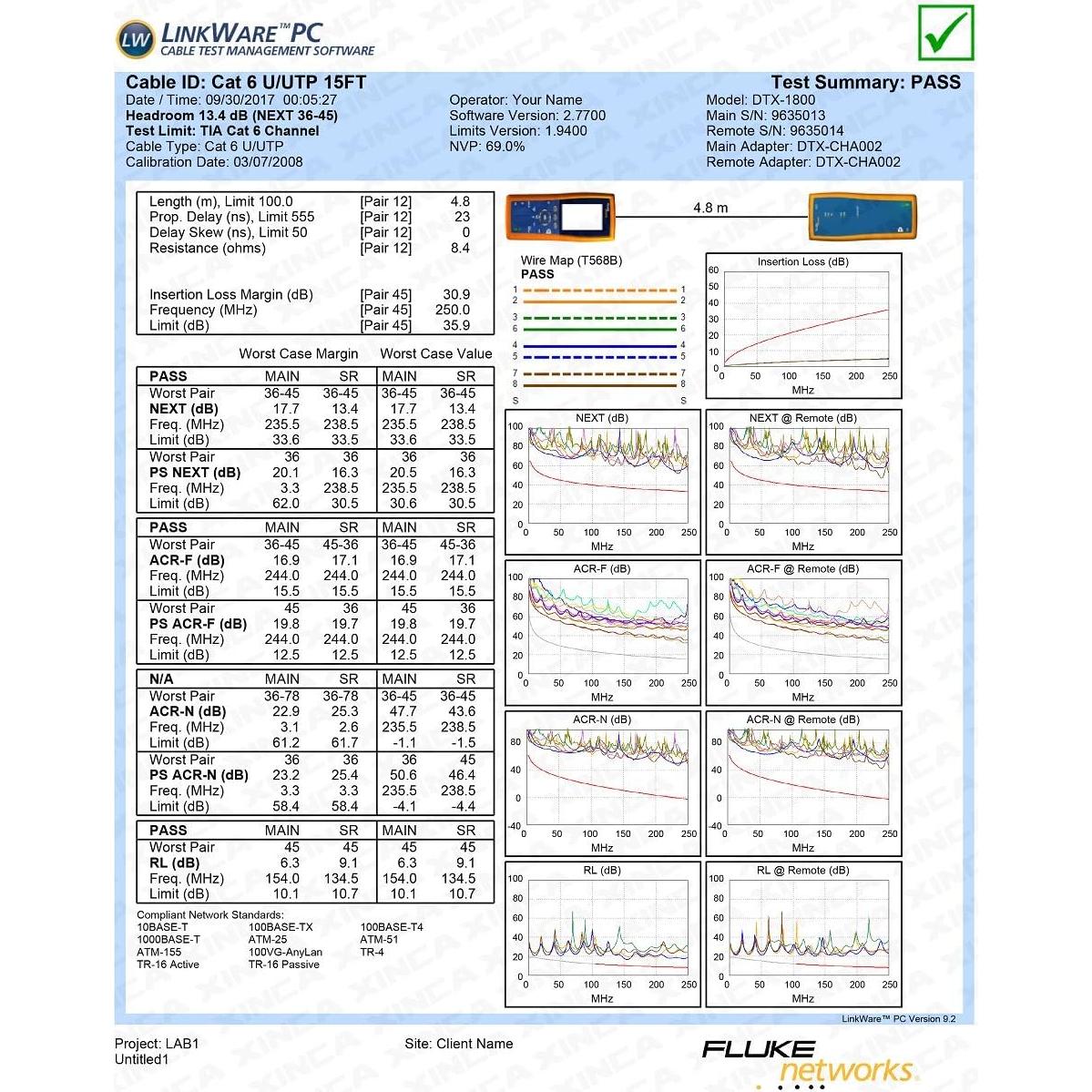 Cable Ethernet Cat6 XINCA 4.57 m Negro Plano RJ45 1 Gbps