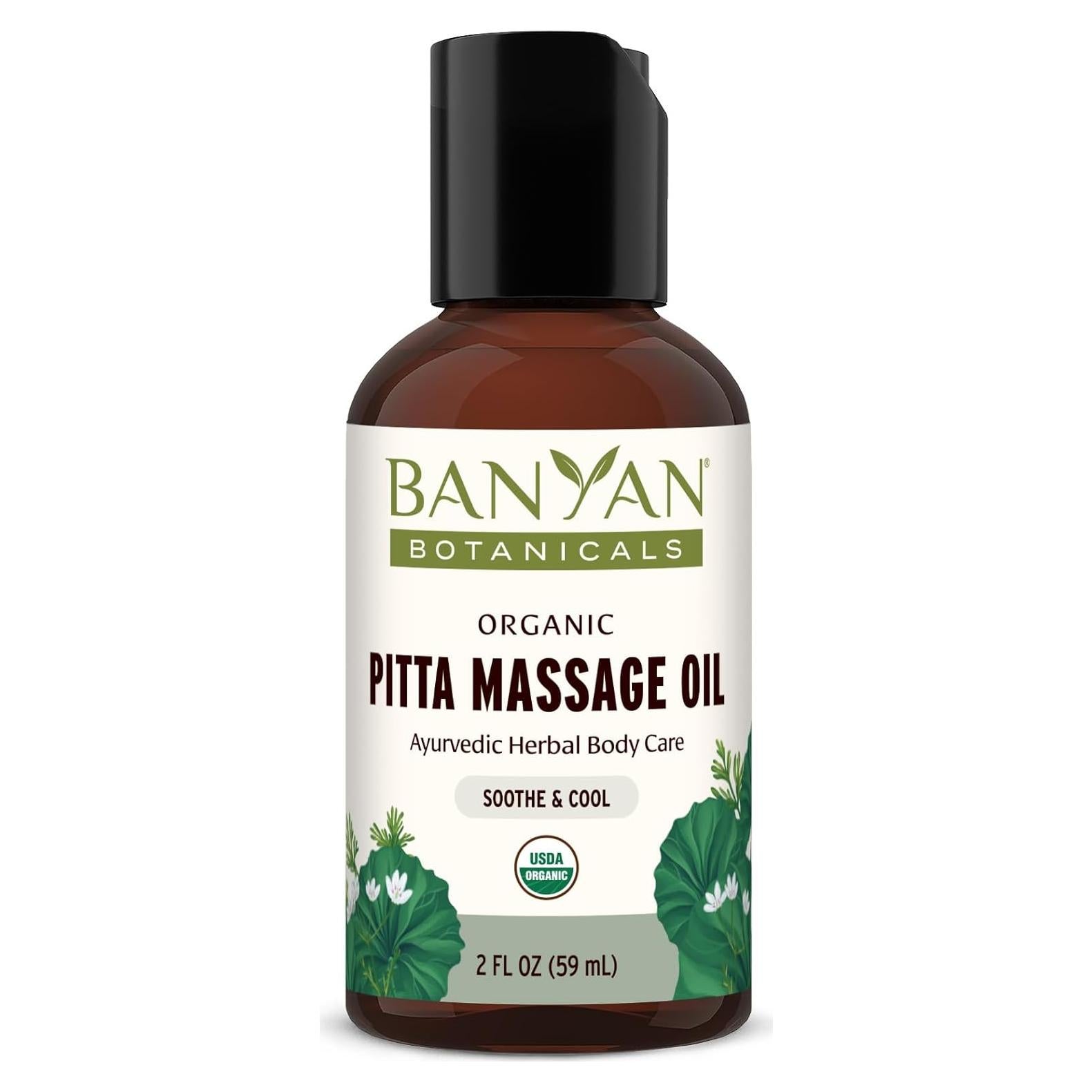 Aceite de Masaje Pitta Banyan Botanicals 59 ml Orgánico Ayurvédico