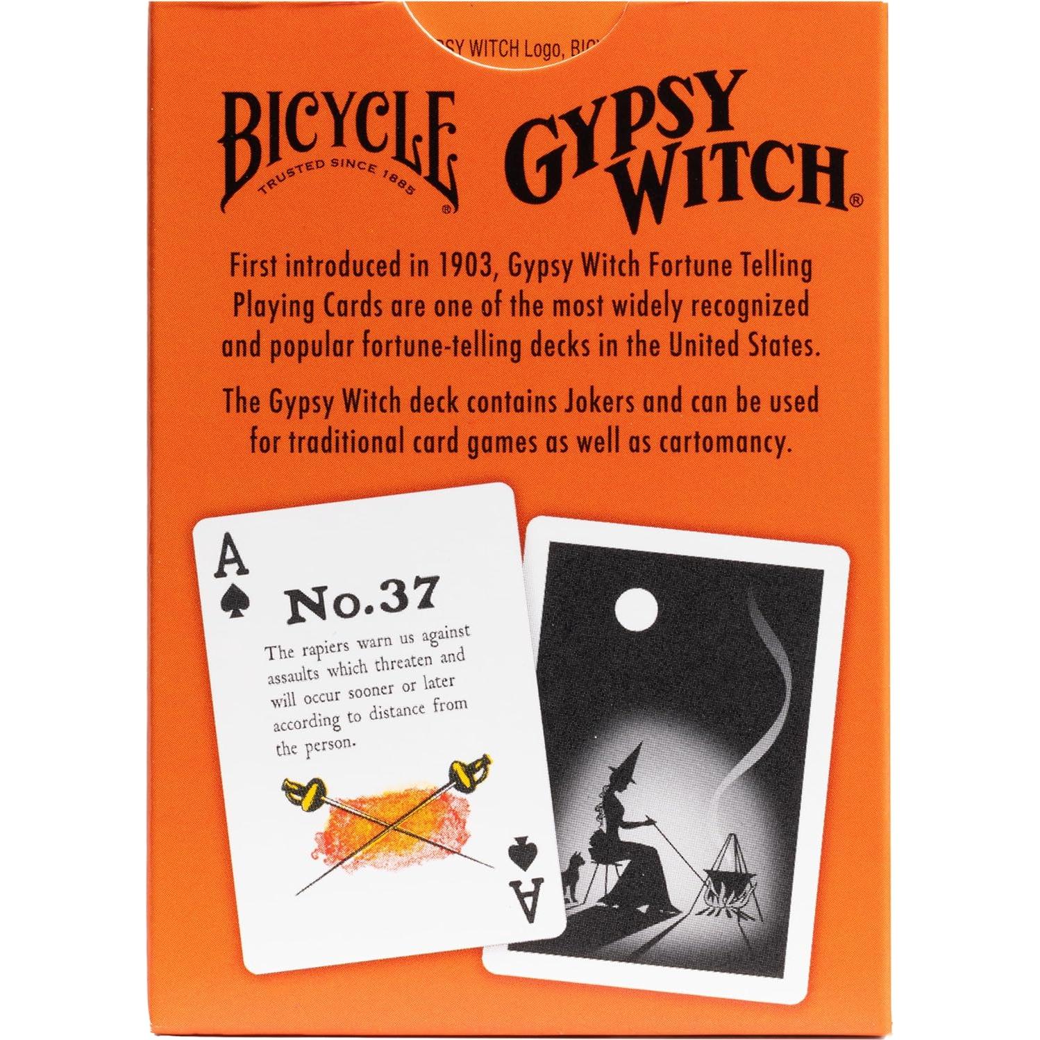 Baraja de Cartas de Adivinación Bruja Gitana Bicycle, 52 Cartas