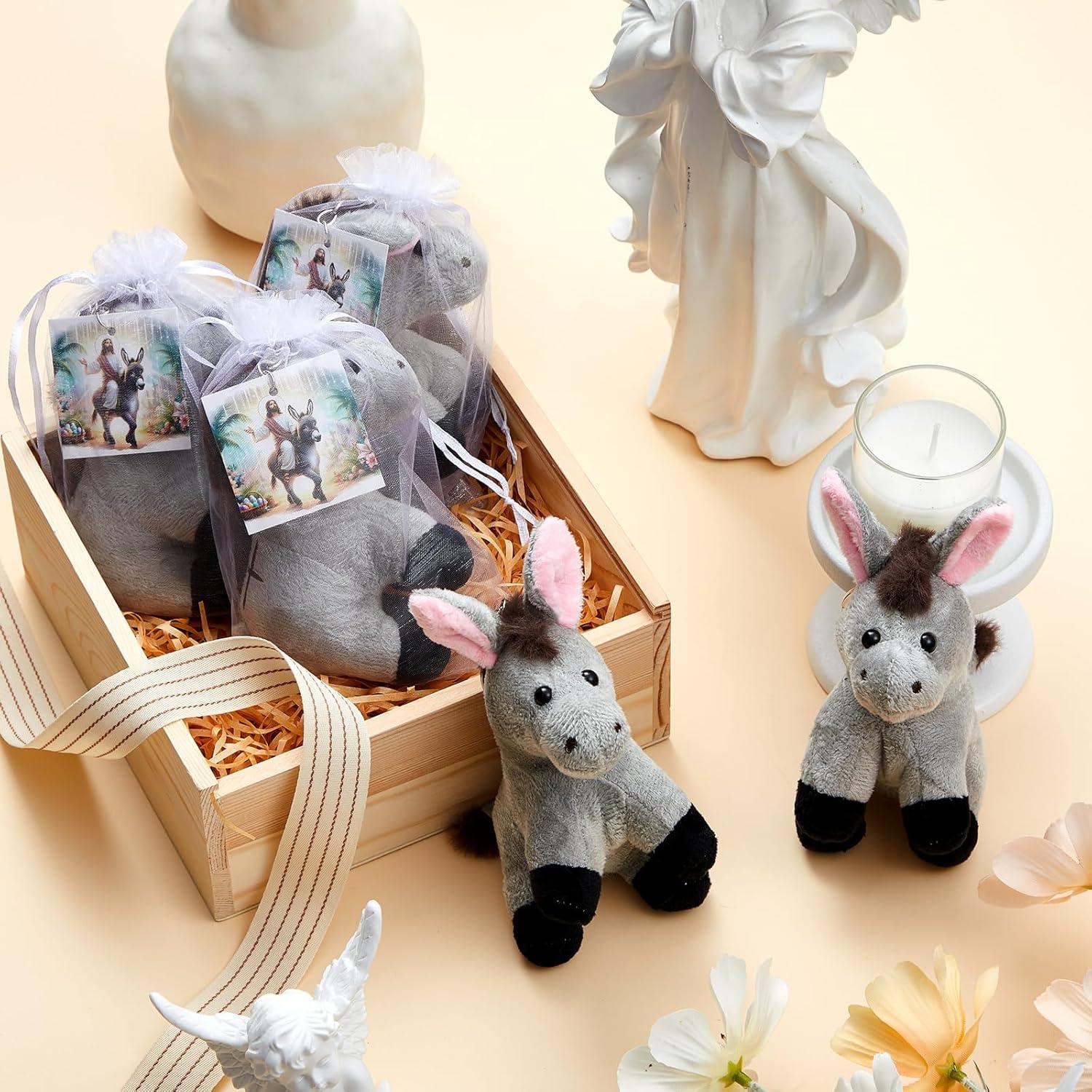 Llaveros de Peluche Burro Shappy - 3 Piezas 10 cm