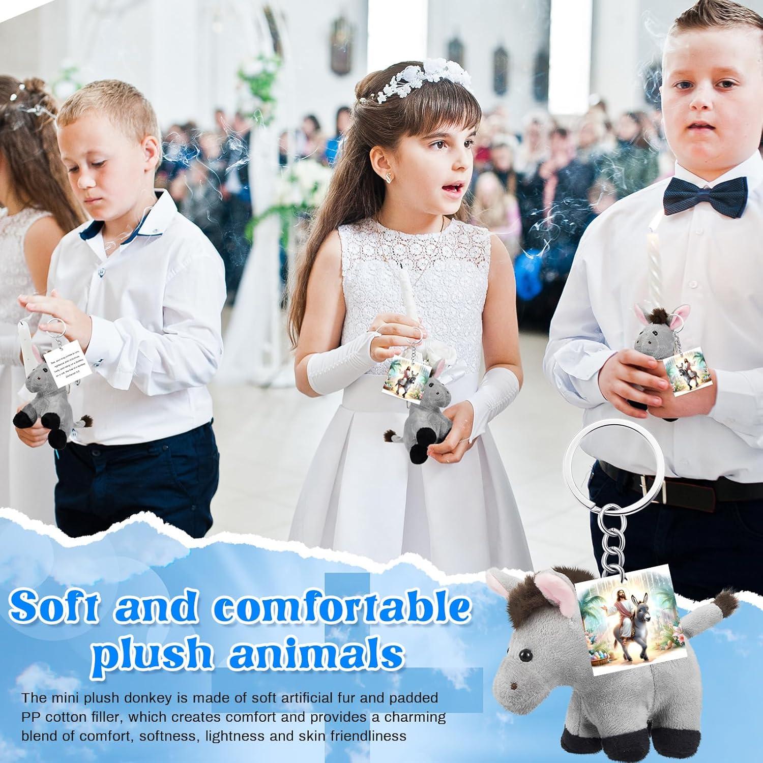 Llaveros de Peluche Burro Shappy - 3 Piezas 10 cm