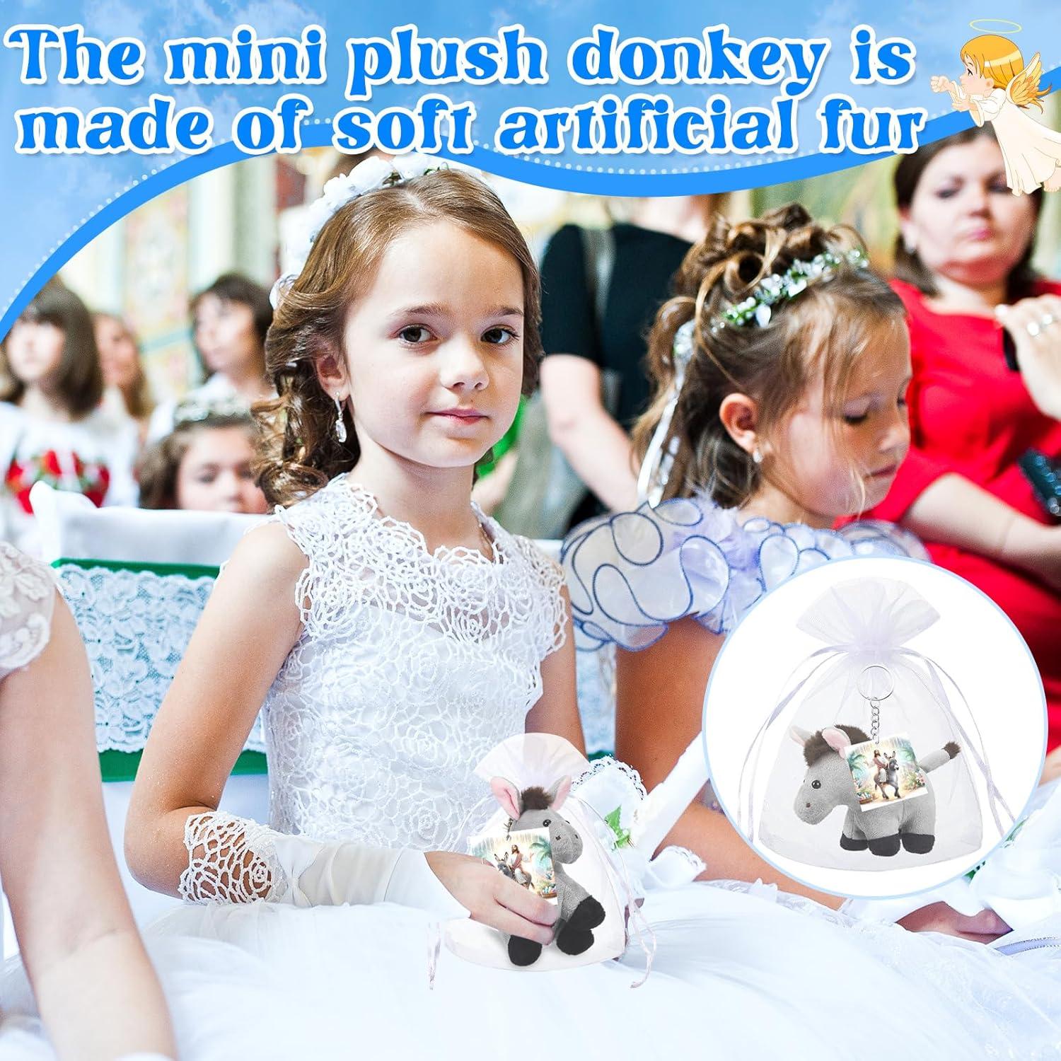 Llaveros de Peluche Burro Shappy - 3 Piezas 10 cm