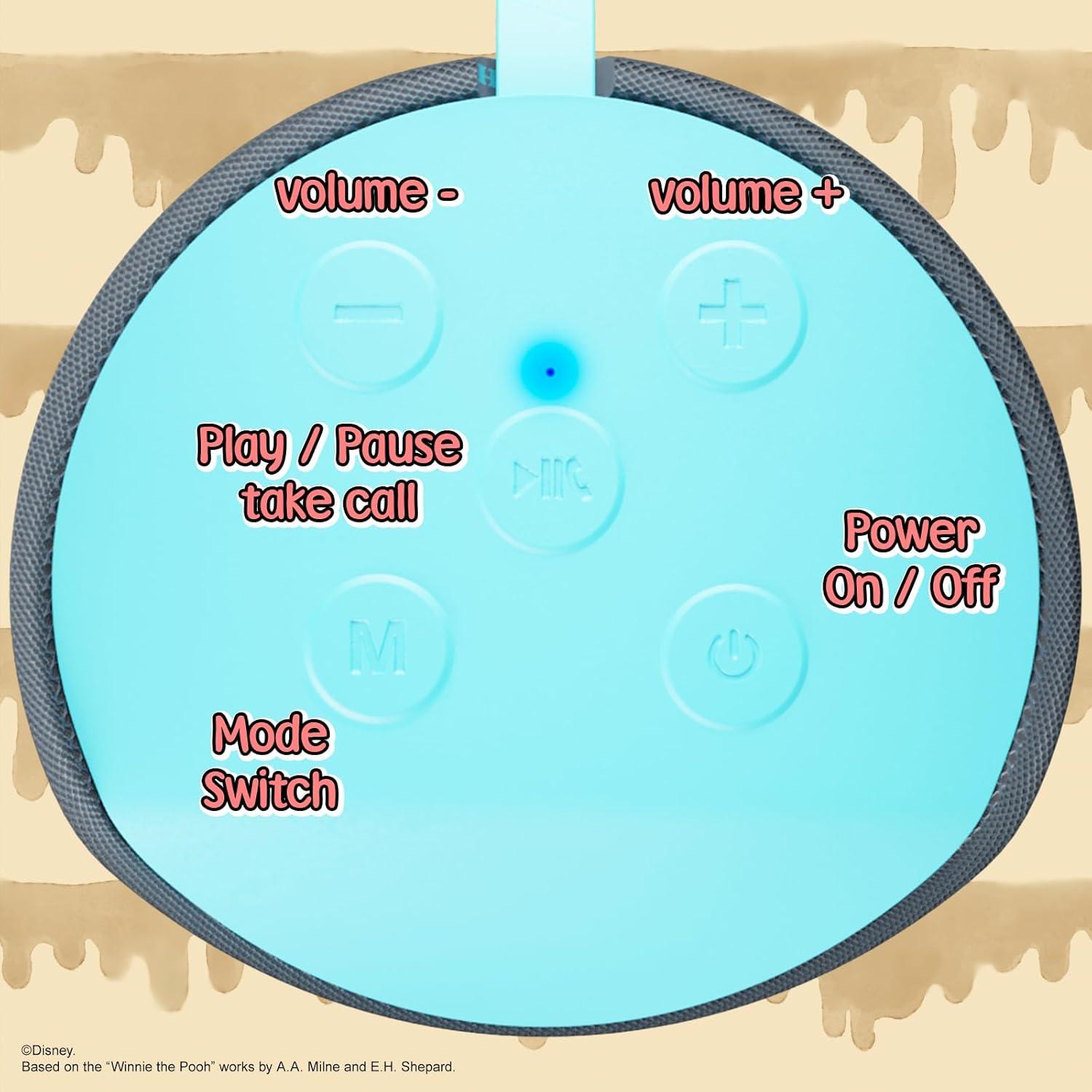 Altavoz Inalámbrico Bluetooth Disney Winnie The Pooh IPX4