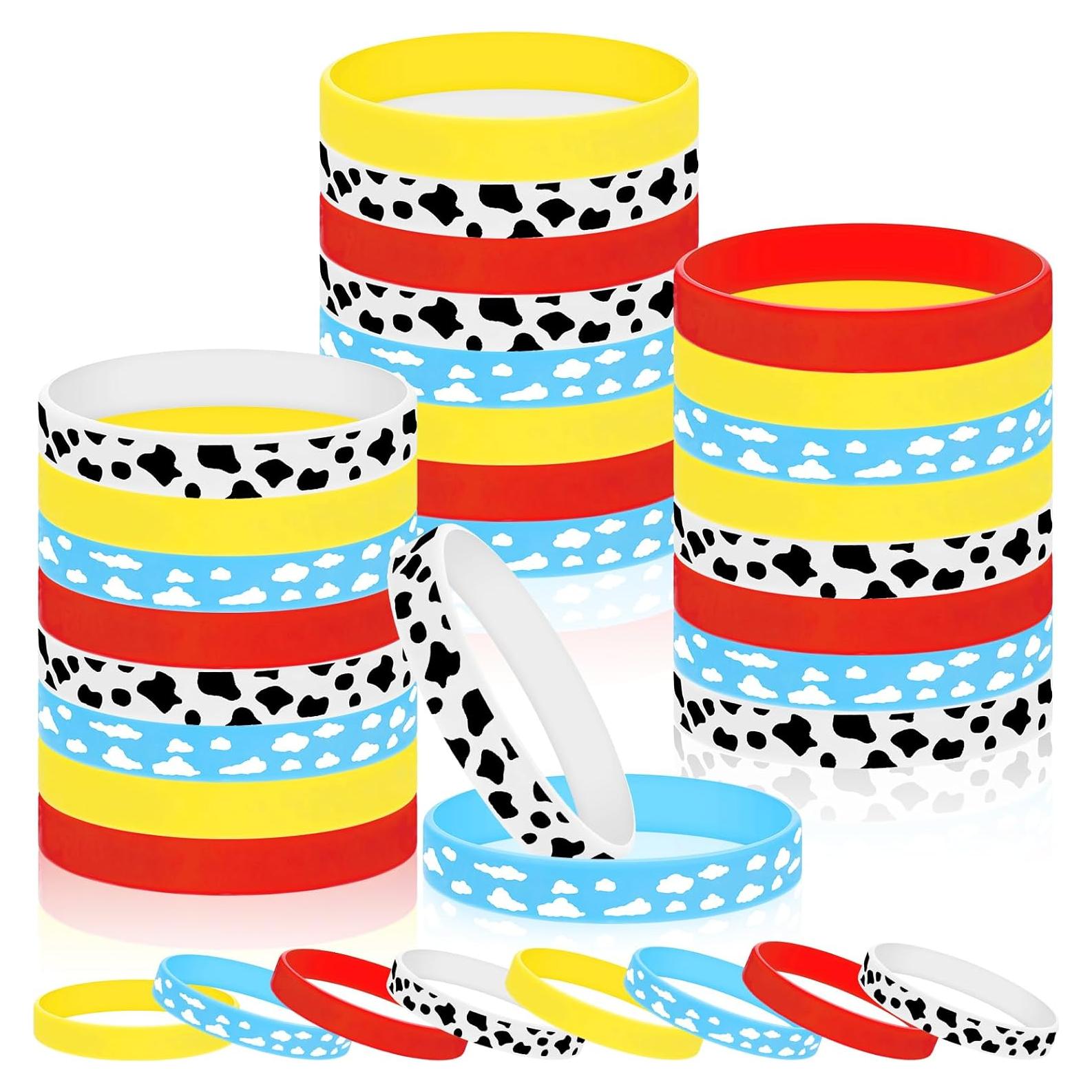 24 Pulseras de Silicona Landical Cuento de Dibujos Animados