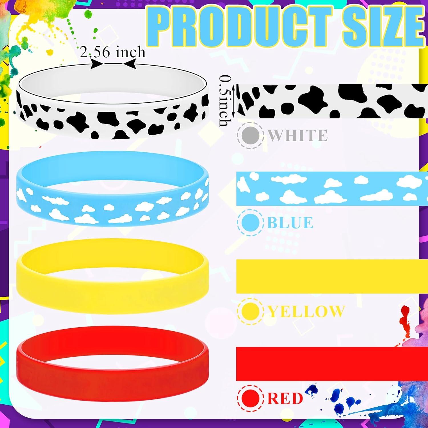 24 Pulseras de Silicona Landical Cuento de Dibujos Animados