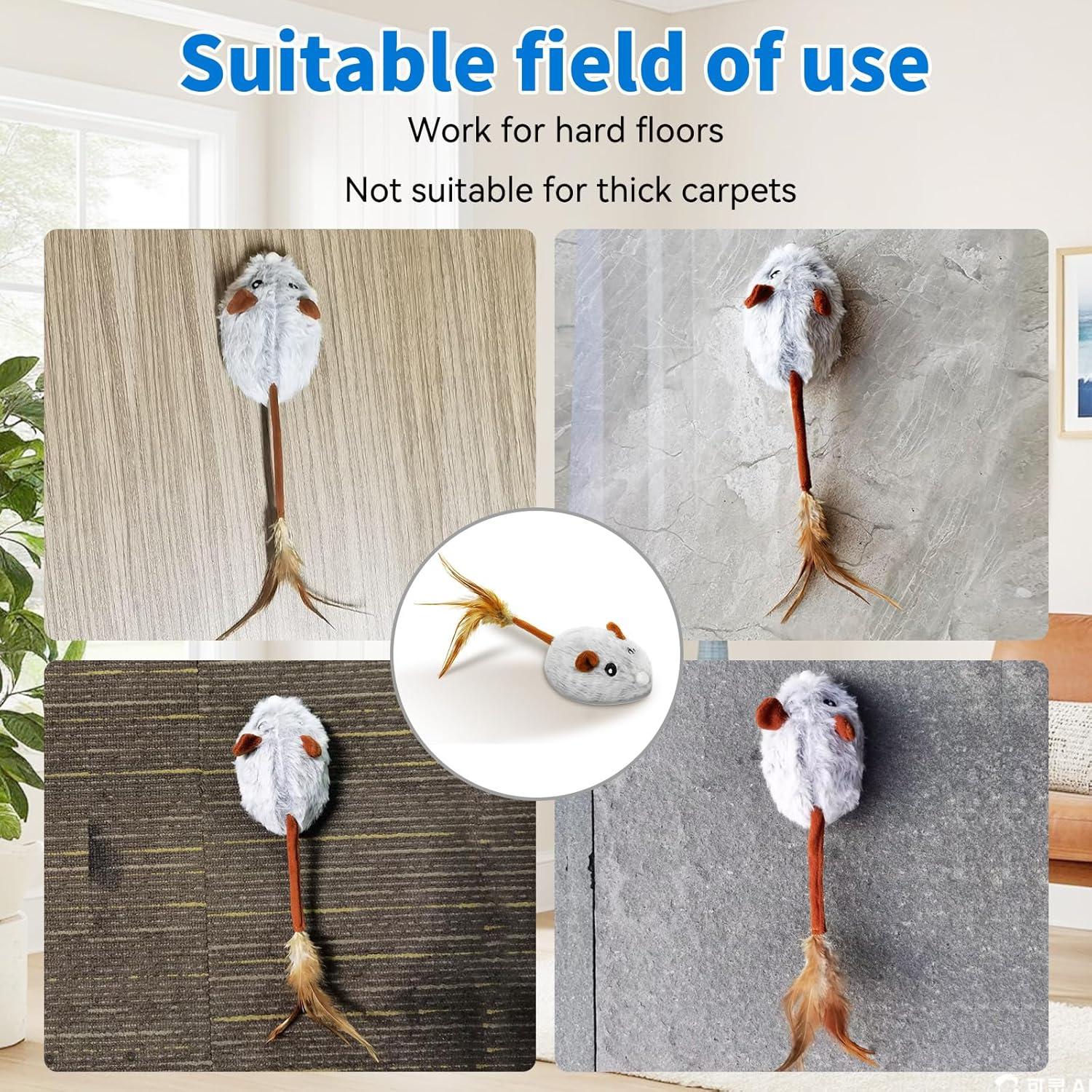 Juguete Interactivo para Gatos Crazydeer - Ratón Automático