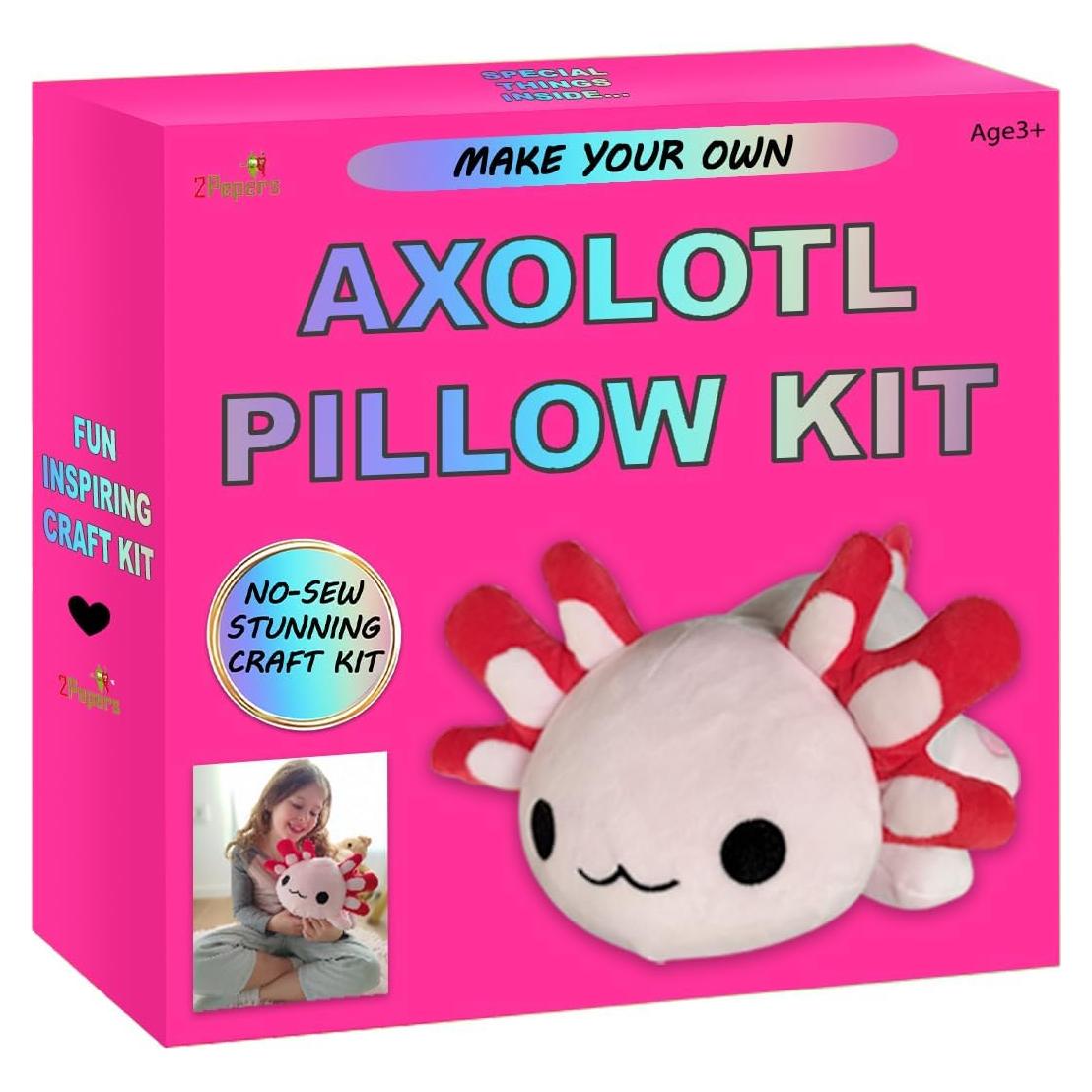 Kit de Manualidades Almohada Axolote 2Pepers - Sin Coser