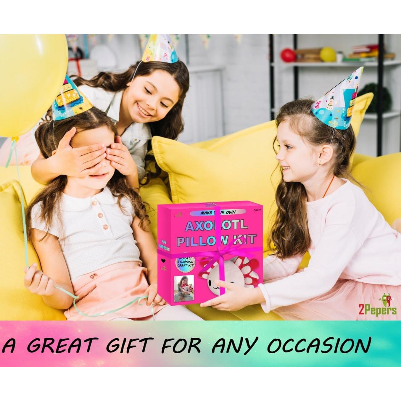 Kit de Manualidades Almohada Axolote 2Pepers - Sin Coser