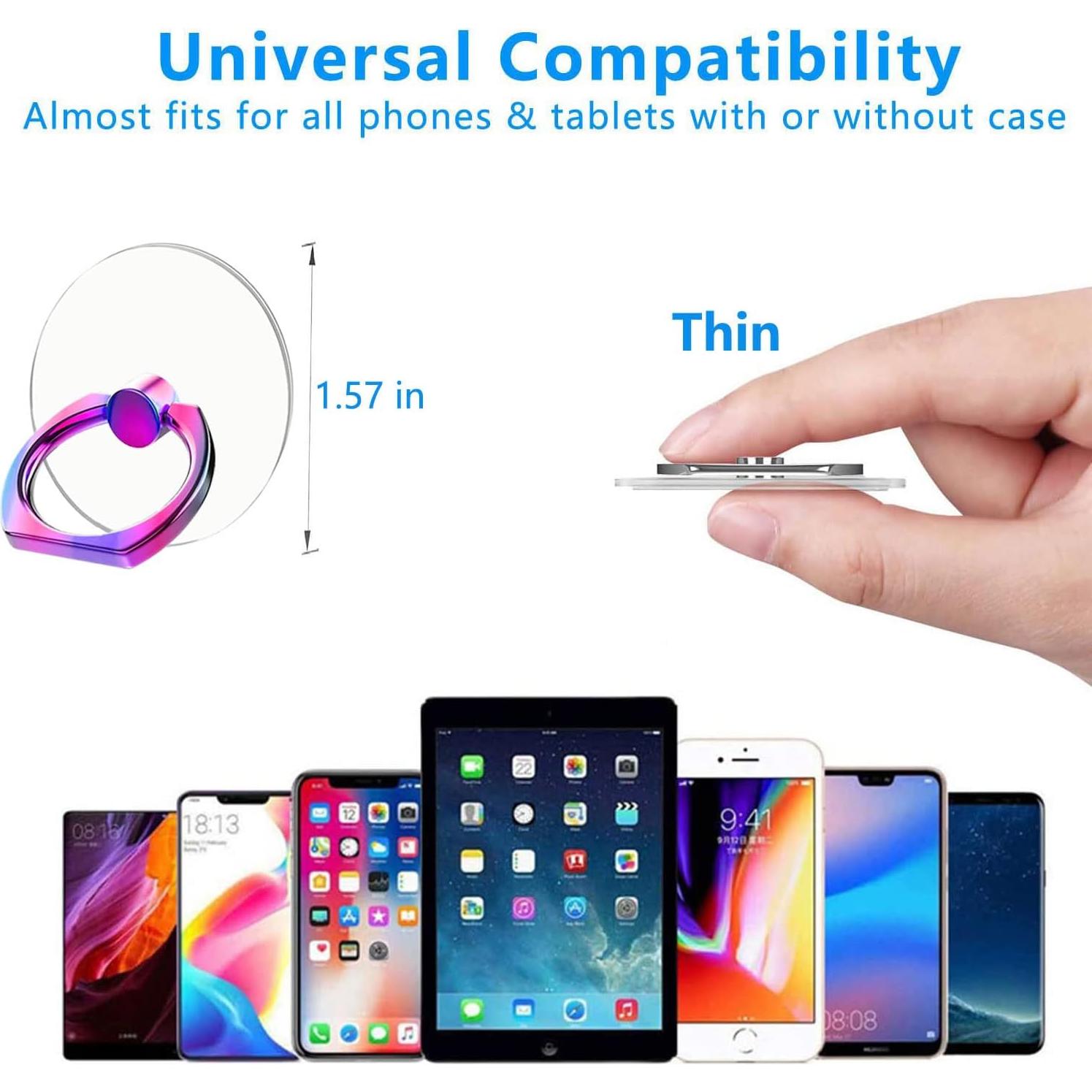 Soporte de Anillo para Teléfono Kinizuxi 2 Paquetes Colorido