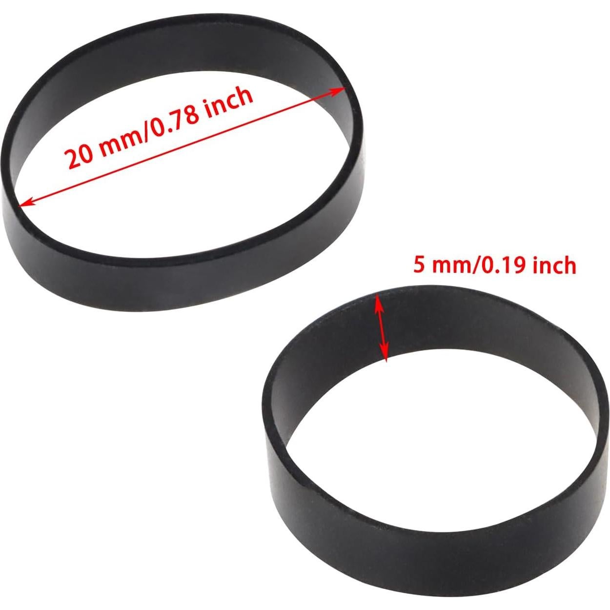 Sujetacables de Silicona ONLYKXY 100 Piezas 20 mm Negro