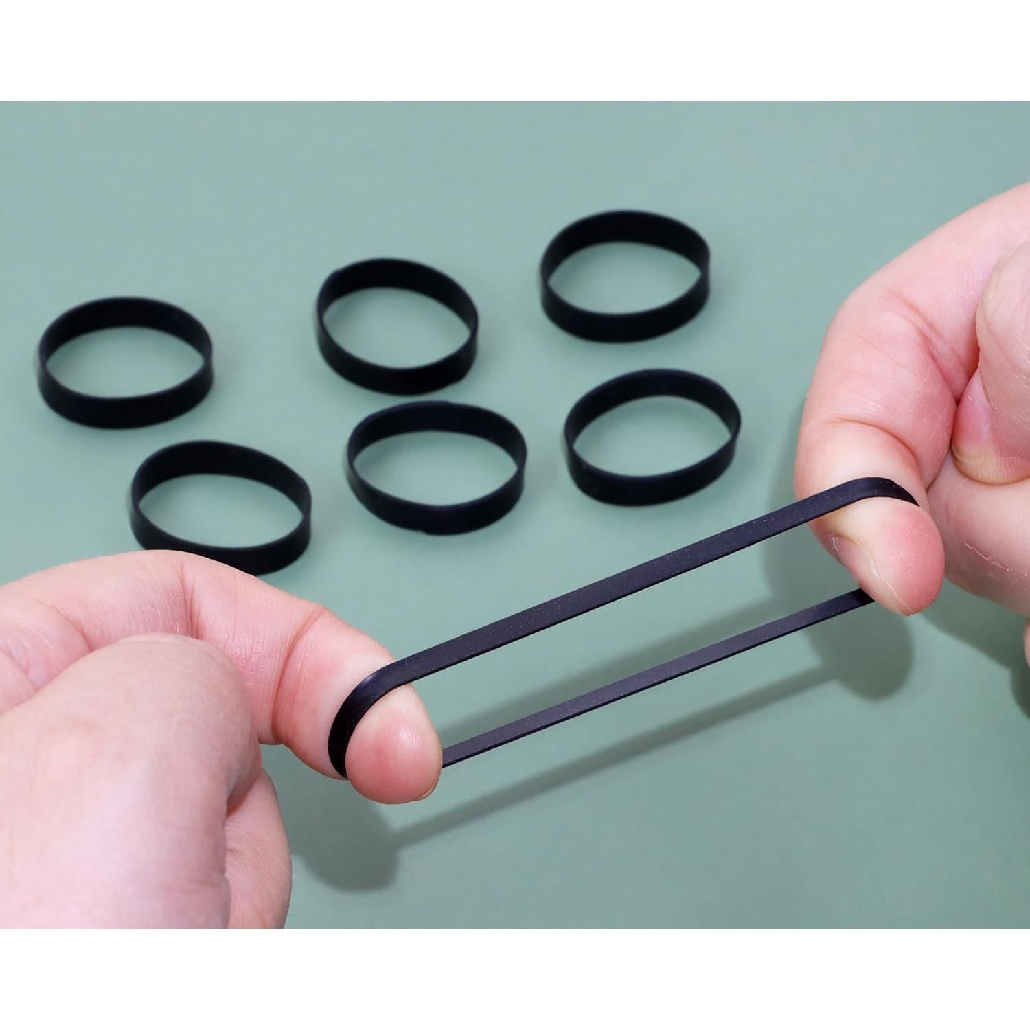 Sujetacables de Silicona ONLYKXY 100 Piezas 20 mm Negro