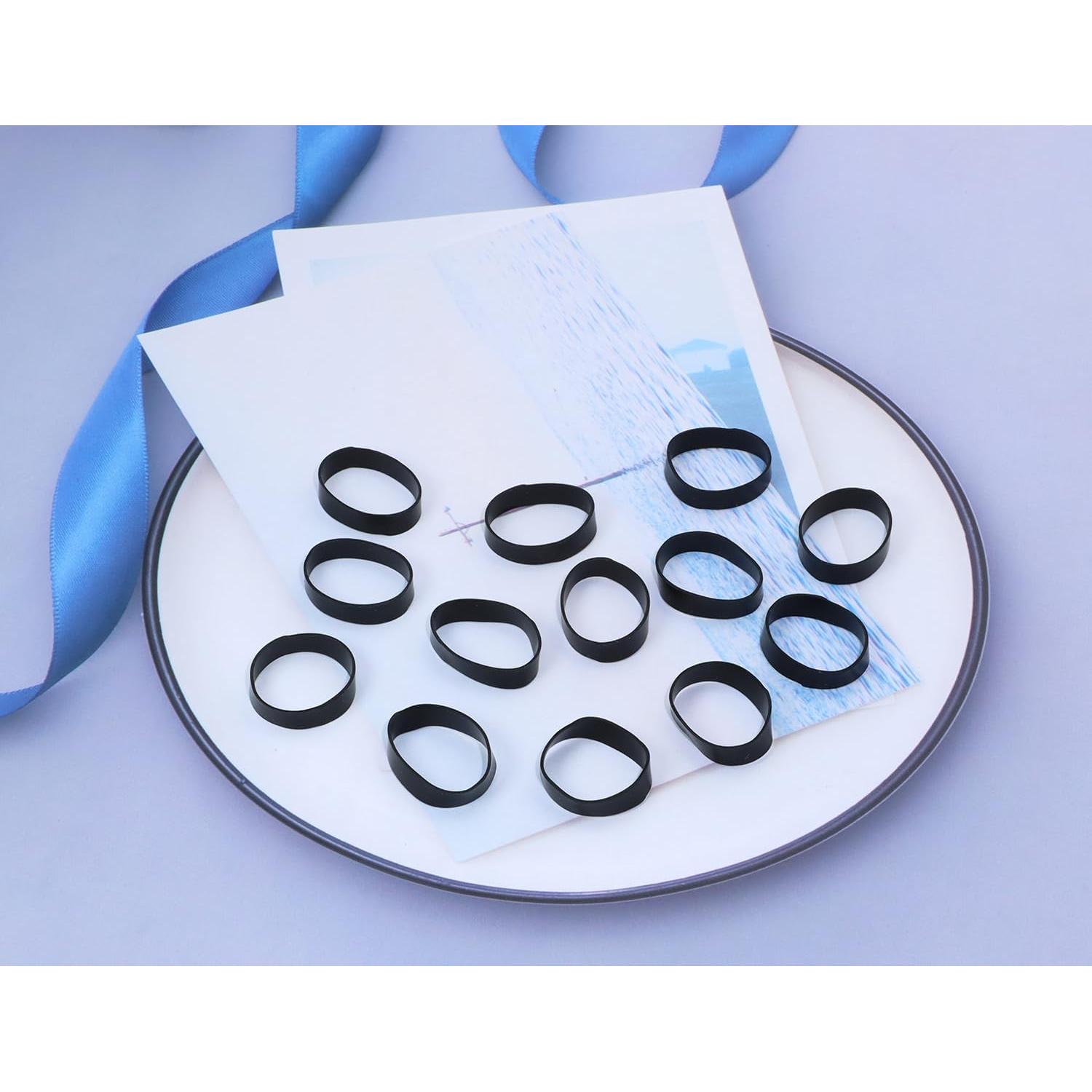 Sujetacables de Silicona ONLYKXY 100 Piezas 20 mm Negro