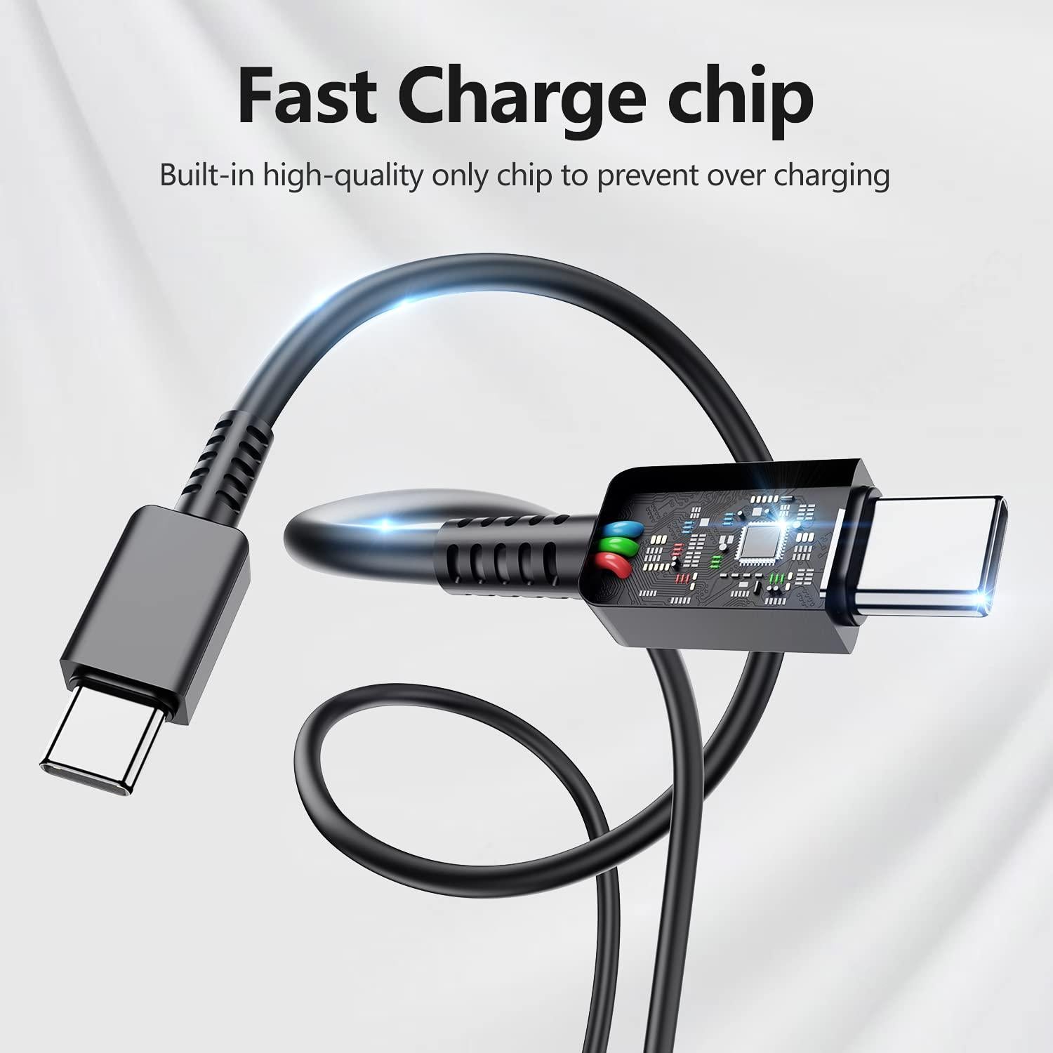 Paquete de 2 Cargadores Rápidos USB-C 25W TUMABER con Cable 2m