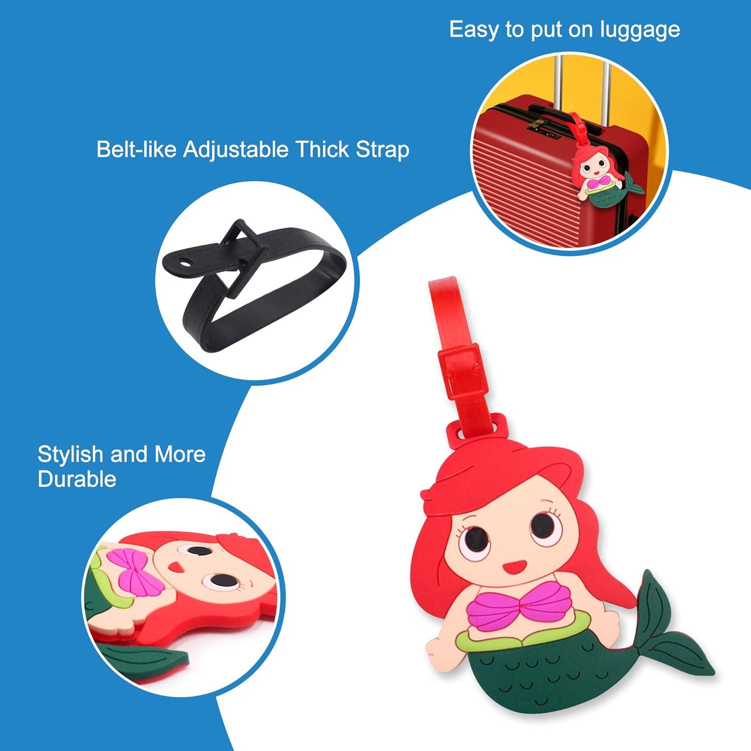 Juego de 4 Etiquetas de Equipaje Silicona Finex Multi Color