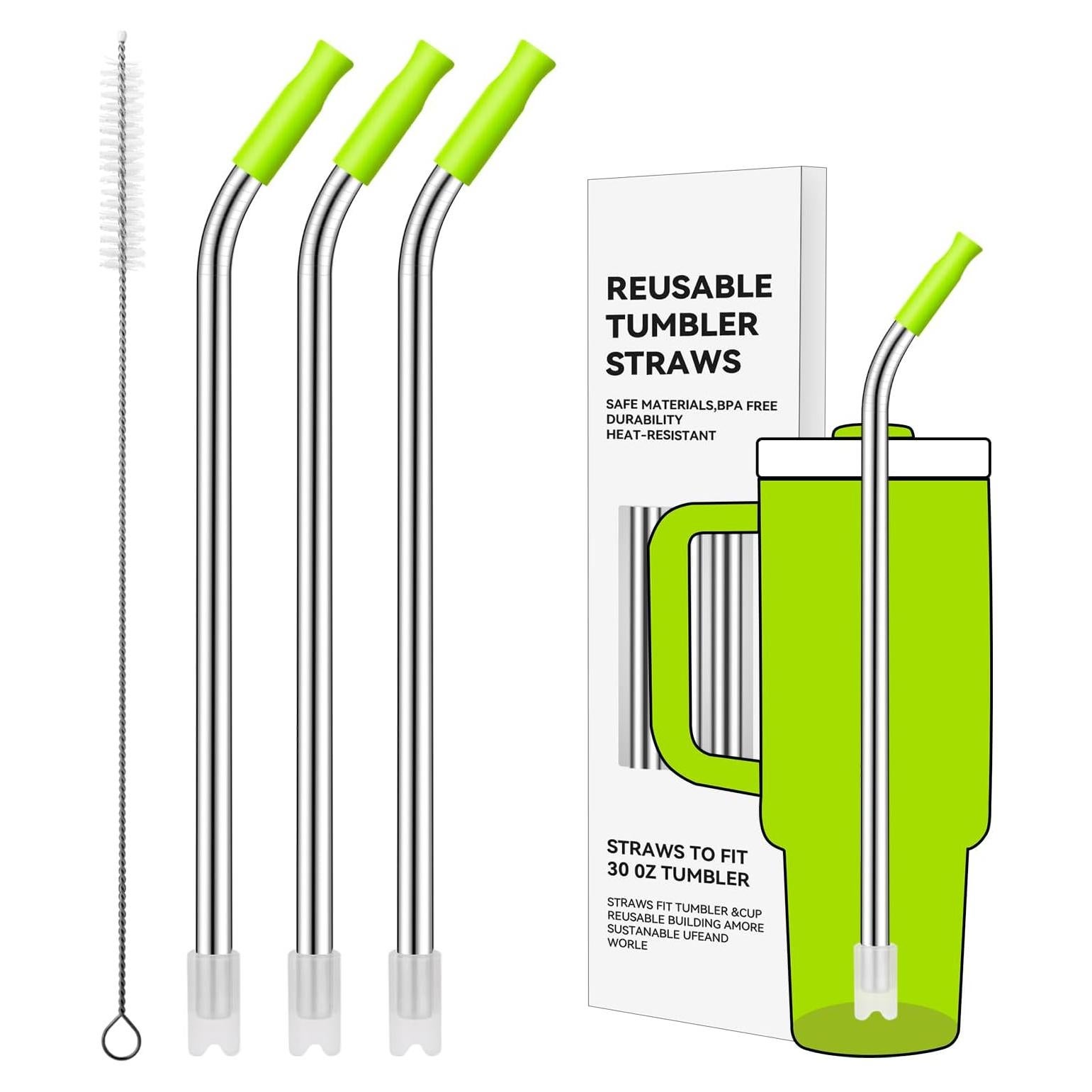 Popotes de Acero Inoxidable Prurex 30oz con Punta de Silicona