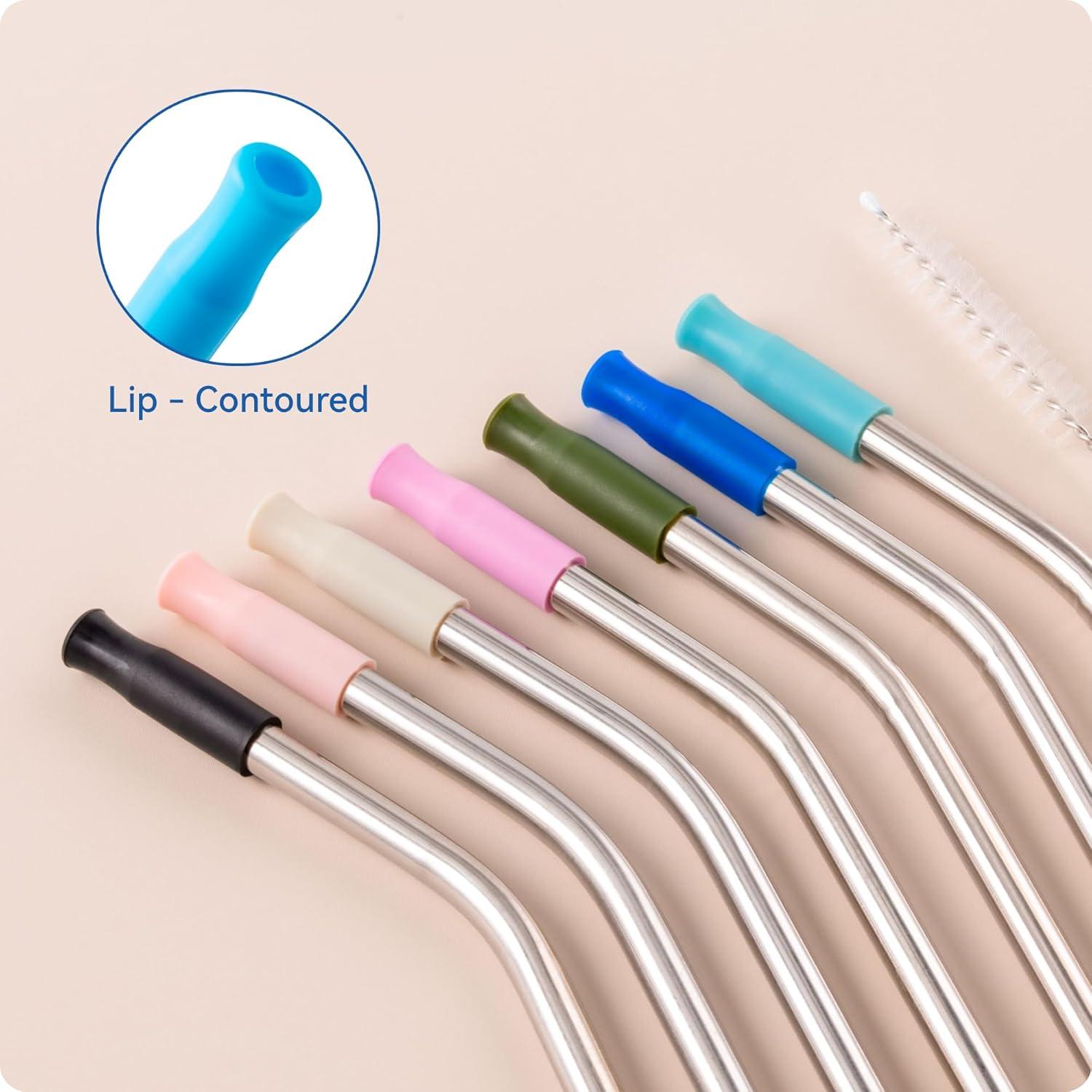 Popotes de Acero Inoxidable Prurex 30oz con Punta de Silicona