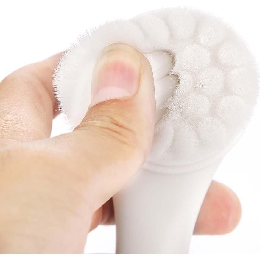 Cepillo Facial de Silicona Sonew Doble Lado Exfoliante Azul