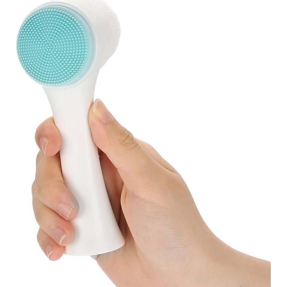 Cepillo Facial de Silicona Sonew Doble Lado Exfoliante Azul