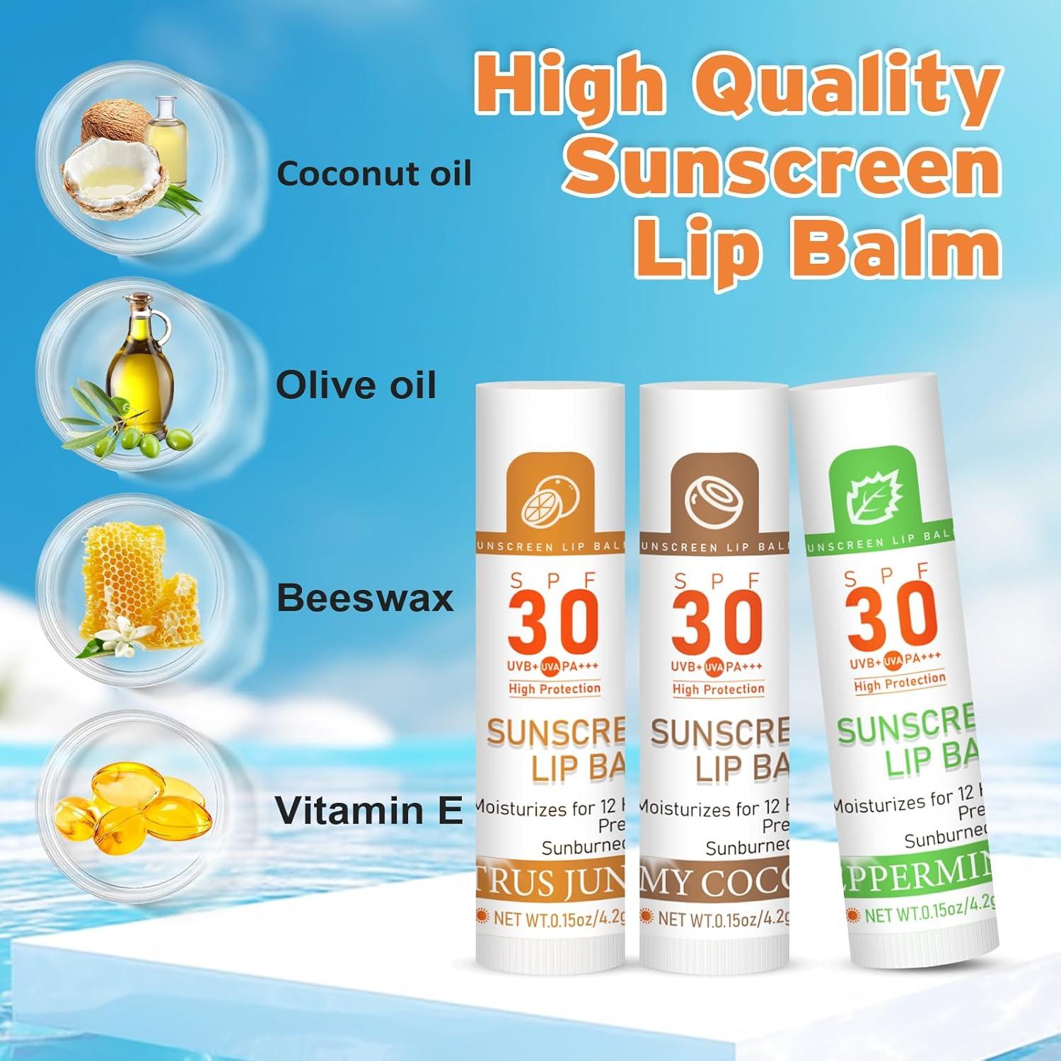 Bálsamo Labial SPF 30 VISRIE - Paquete de 16 Tubos Hidratantes