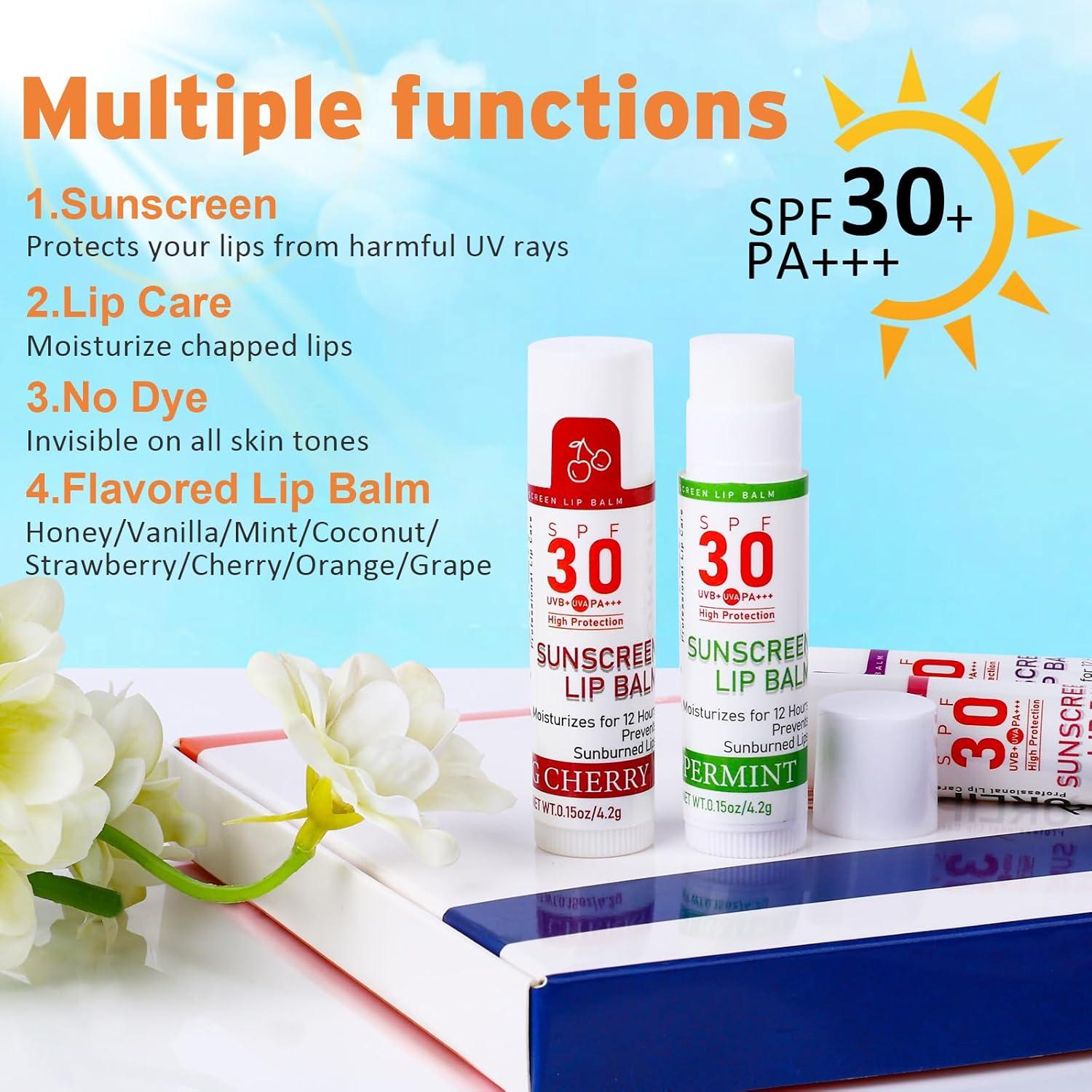 Bálsamo Labial SPF 30 VISRIE - Paquete de 16 Tubos Hidratantes
