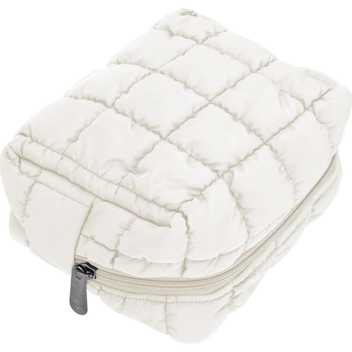 Bolsa de Maquillaje E-Tree Acolchada 19.1x14x8.9 cm Beige