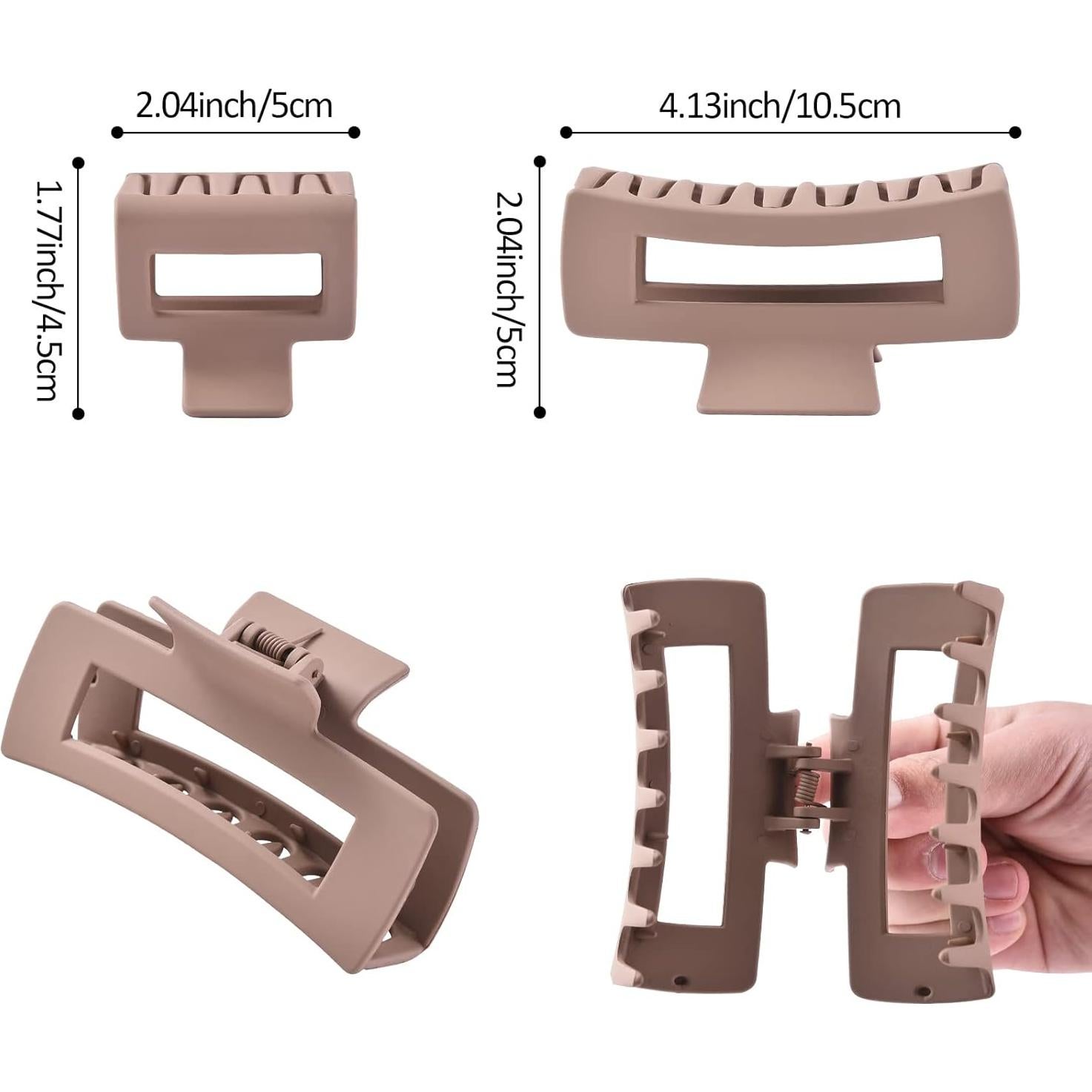 Set de 12 Clips de Pelo Misutaaa - 6 Grandes y 6 Pequeños