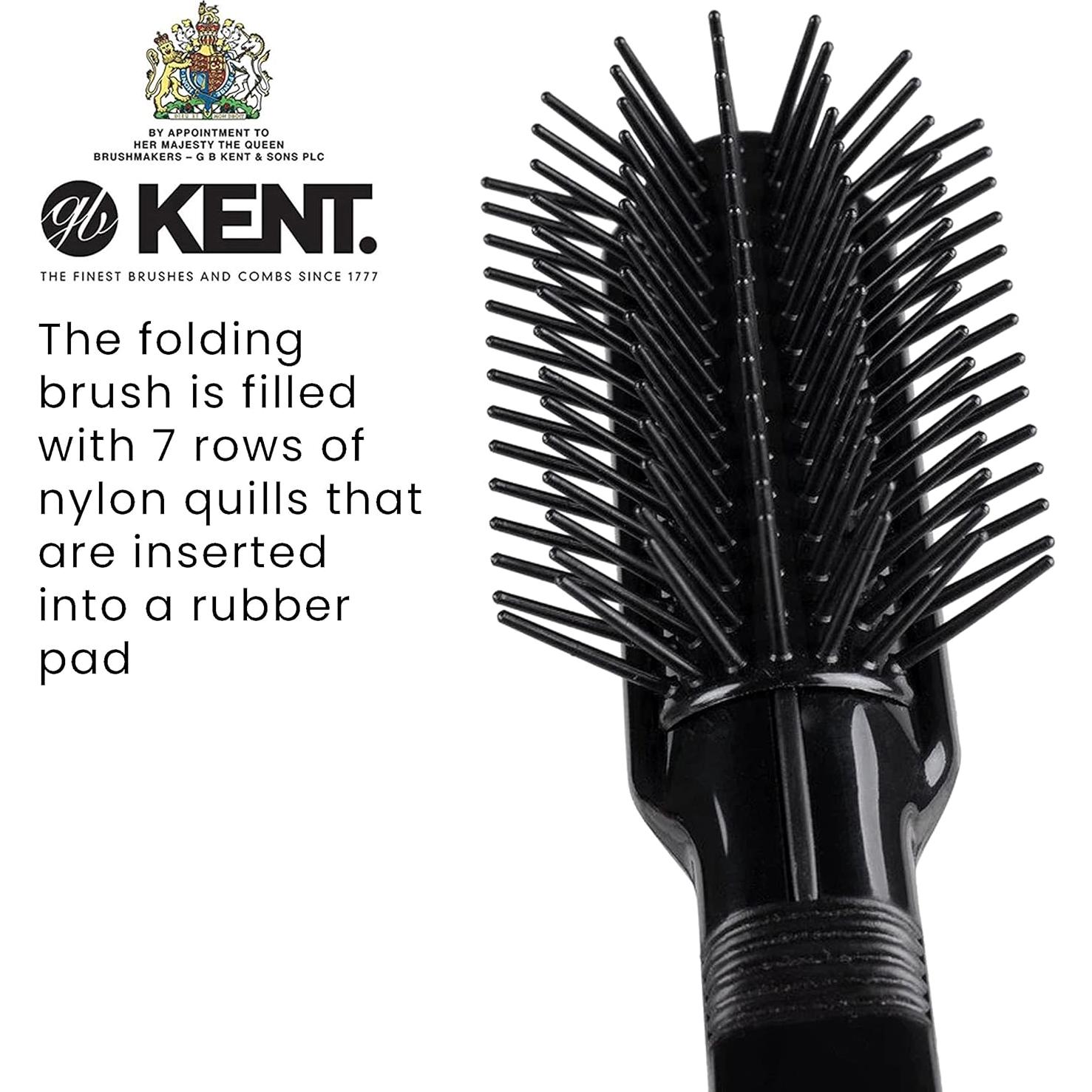 Cepillo Antiestático Kent AS8 Mini 7 Filas para Cabello Corto