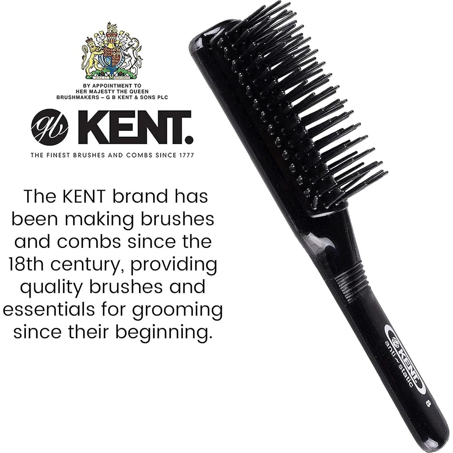 Cepillo Antiestático Kent AS8 Mini 7 Filas para Cabello Corto