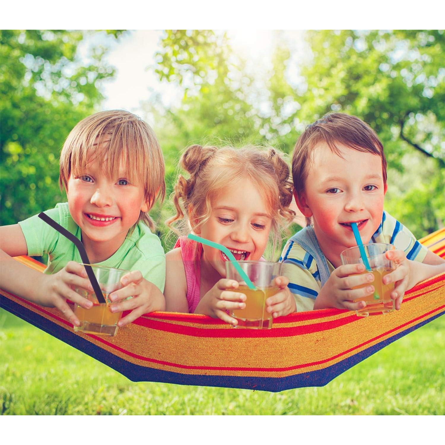 Juego de 6 Pajitas de Silicona Senneny Reutilizables 6mm