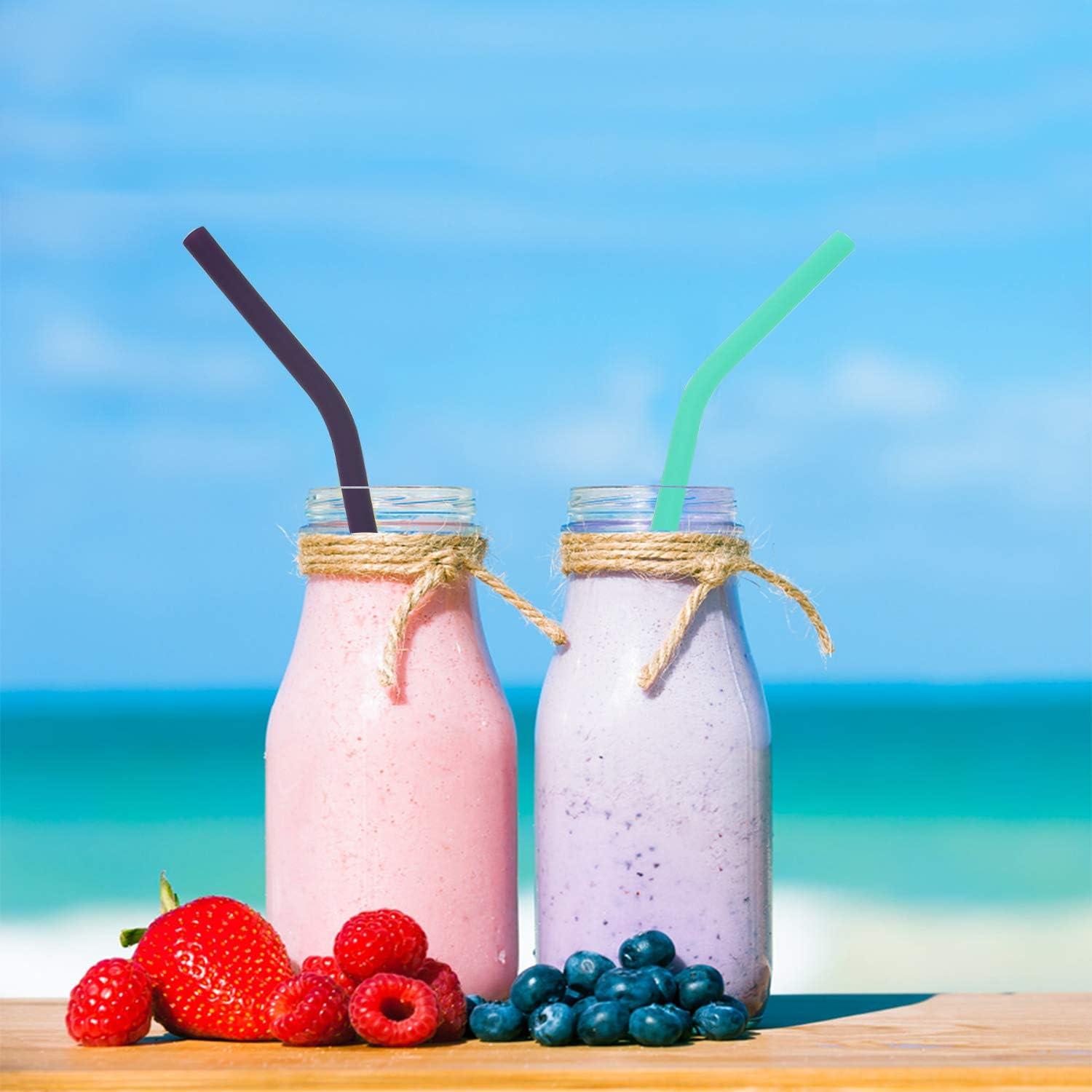 Juego de 6 Pajitas de Silicona Senneny Reutilizables 6mm