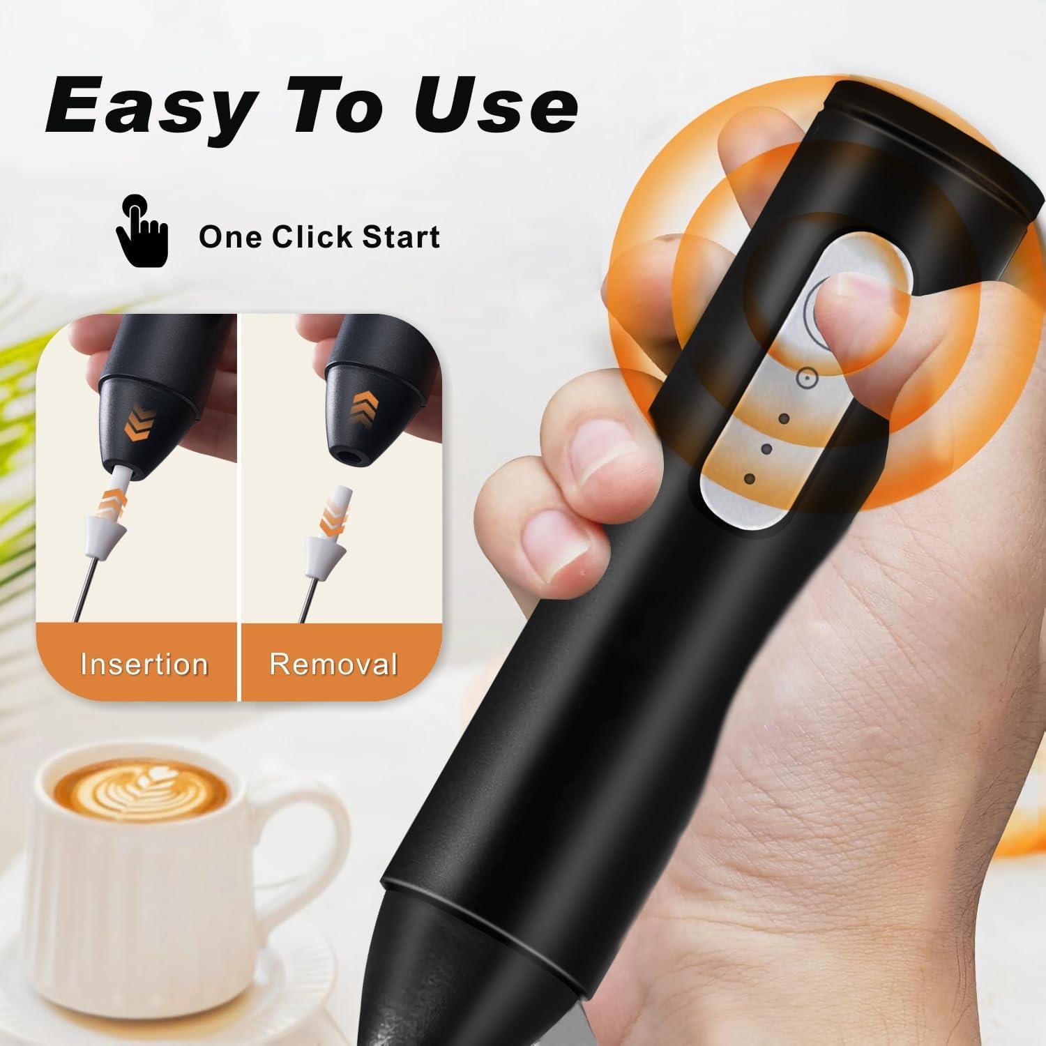 Espumador de Leche Recargable SF SUNFUNY KD-306 USB-C 3 Velocidades