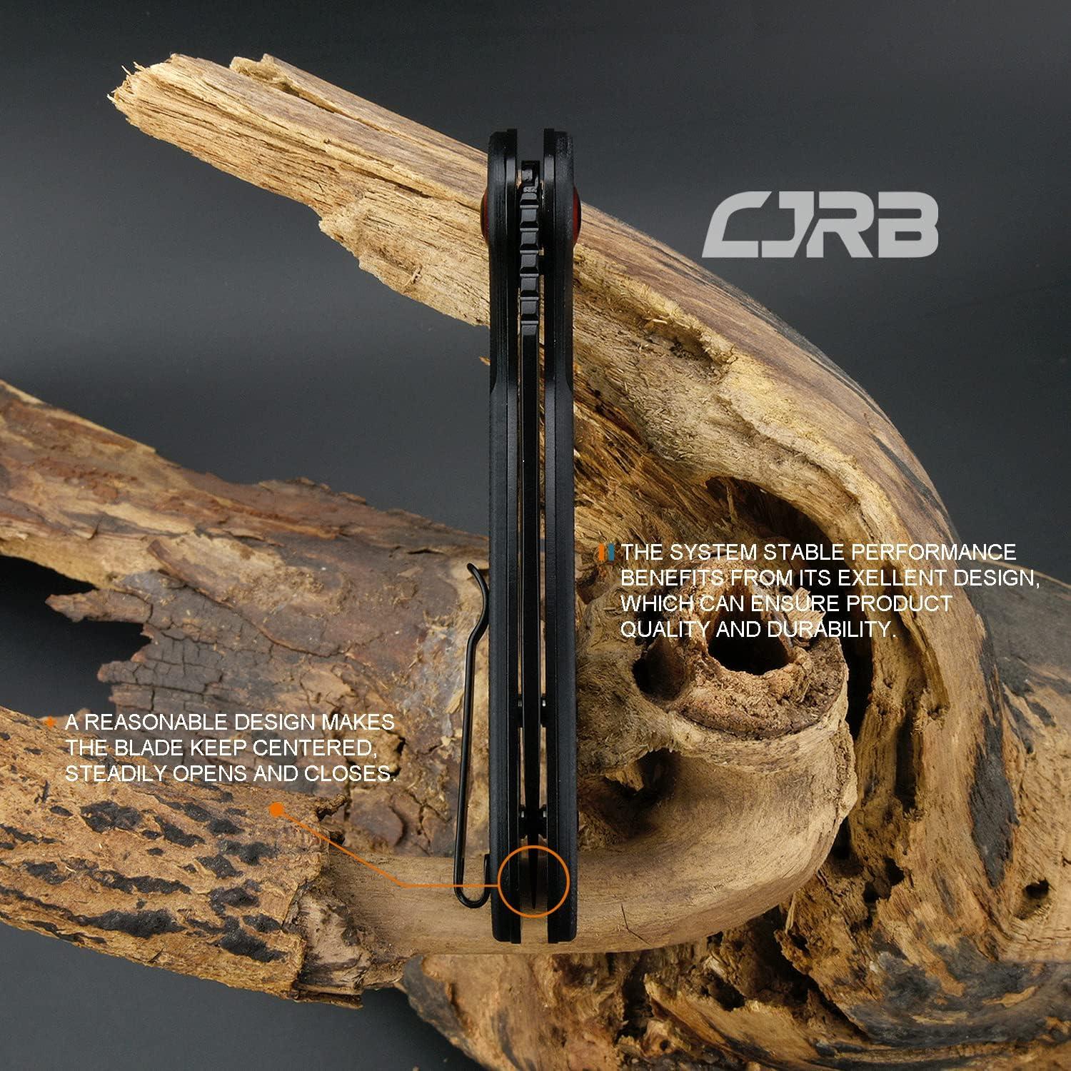 Cuchillo Plegable CJRB Lago 8.66 cm AR-RPM9 Negro EDC