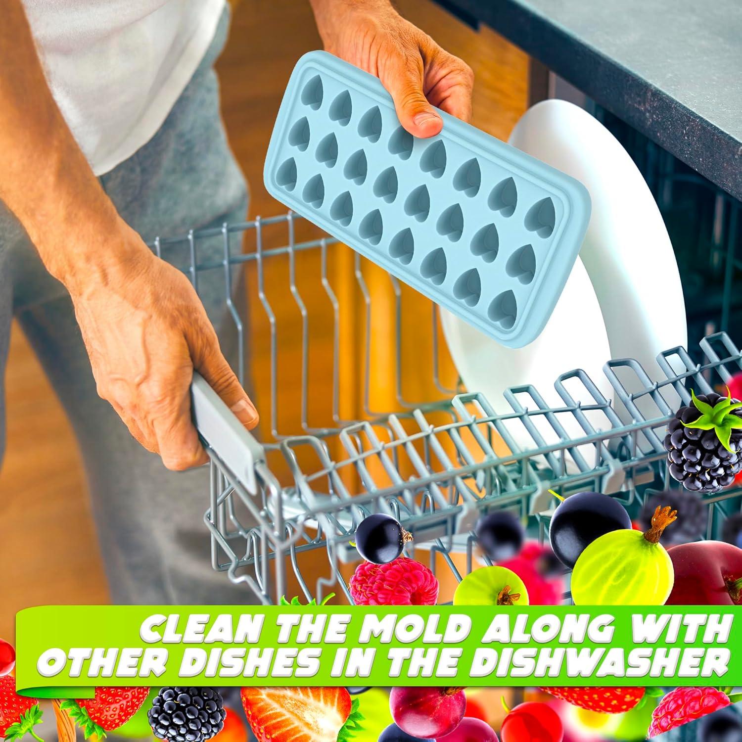 Moldes de Hielo de Silicona ALPENKOK Corazón 24 Cavidades