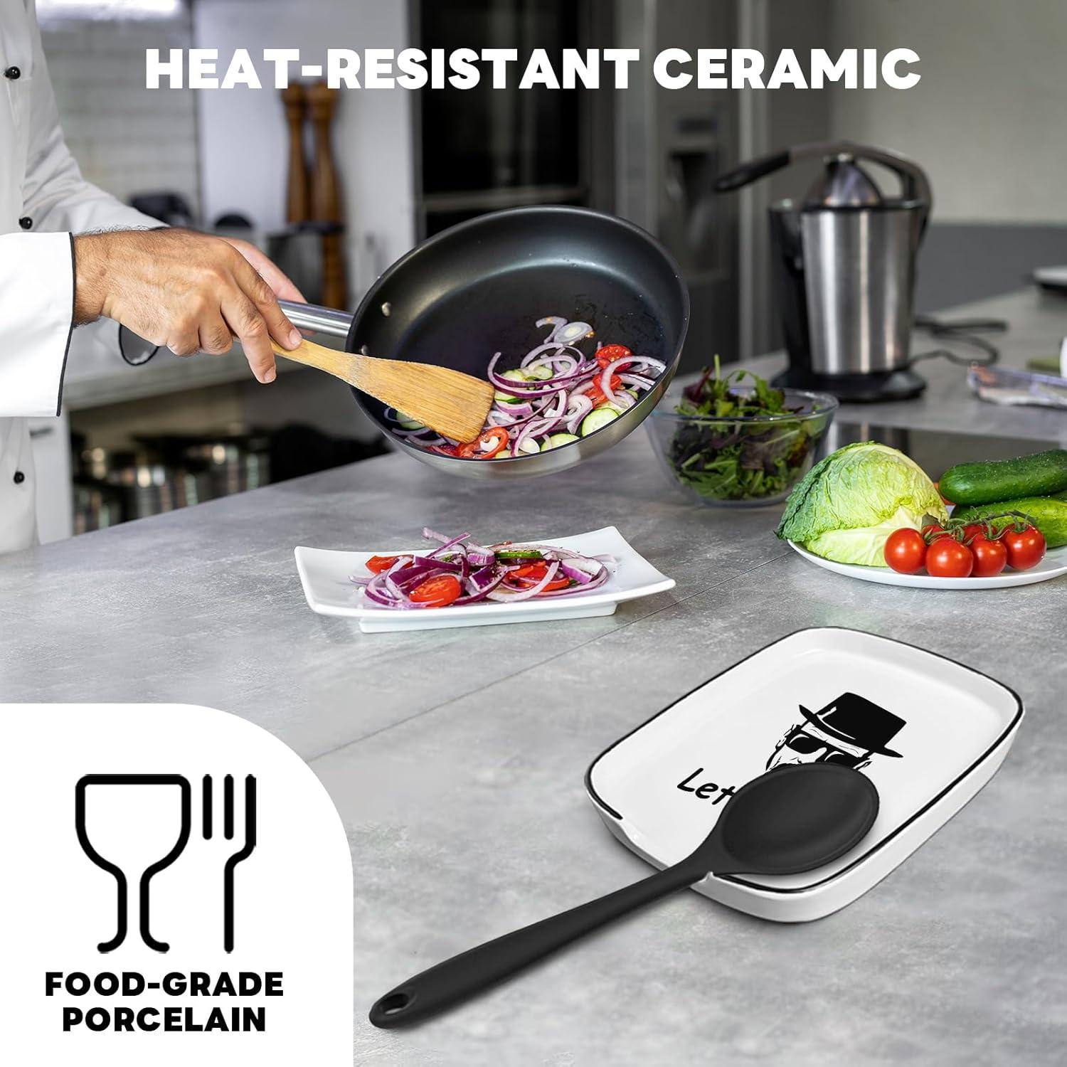 Soporte para Cucharas de Cerámica Msyueos 14.7x11.4cm