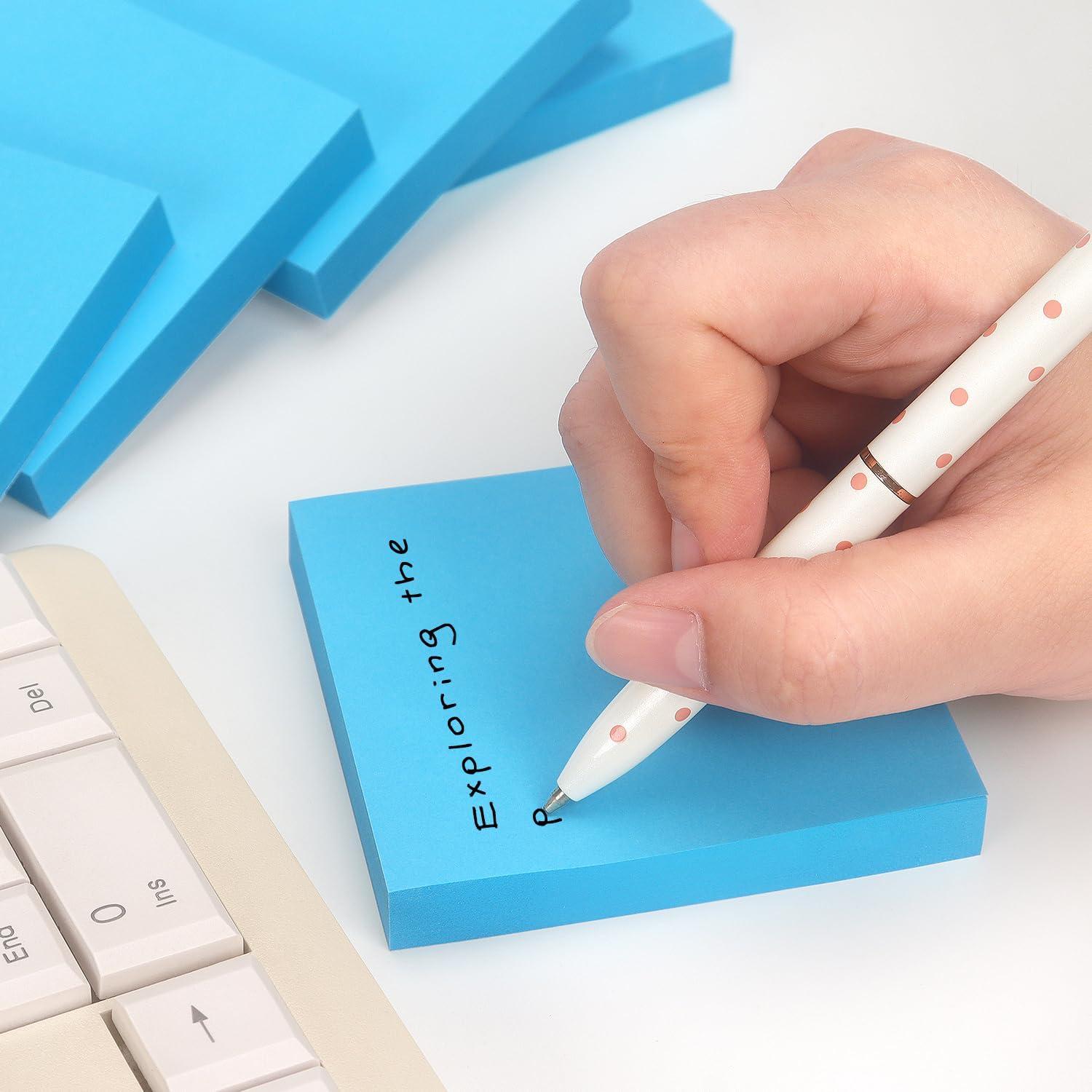 Notas Adhesivas 7.62x7.62cm Osboo 6 Colores Brillantes 600 Hojas