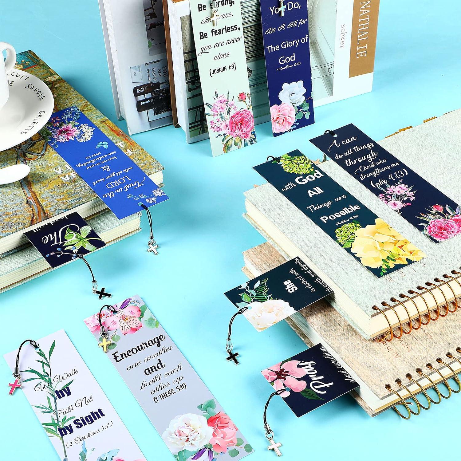 Marcadores de Versículos de la Biblia Tenare 20 Piezas Estilo Flor