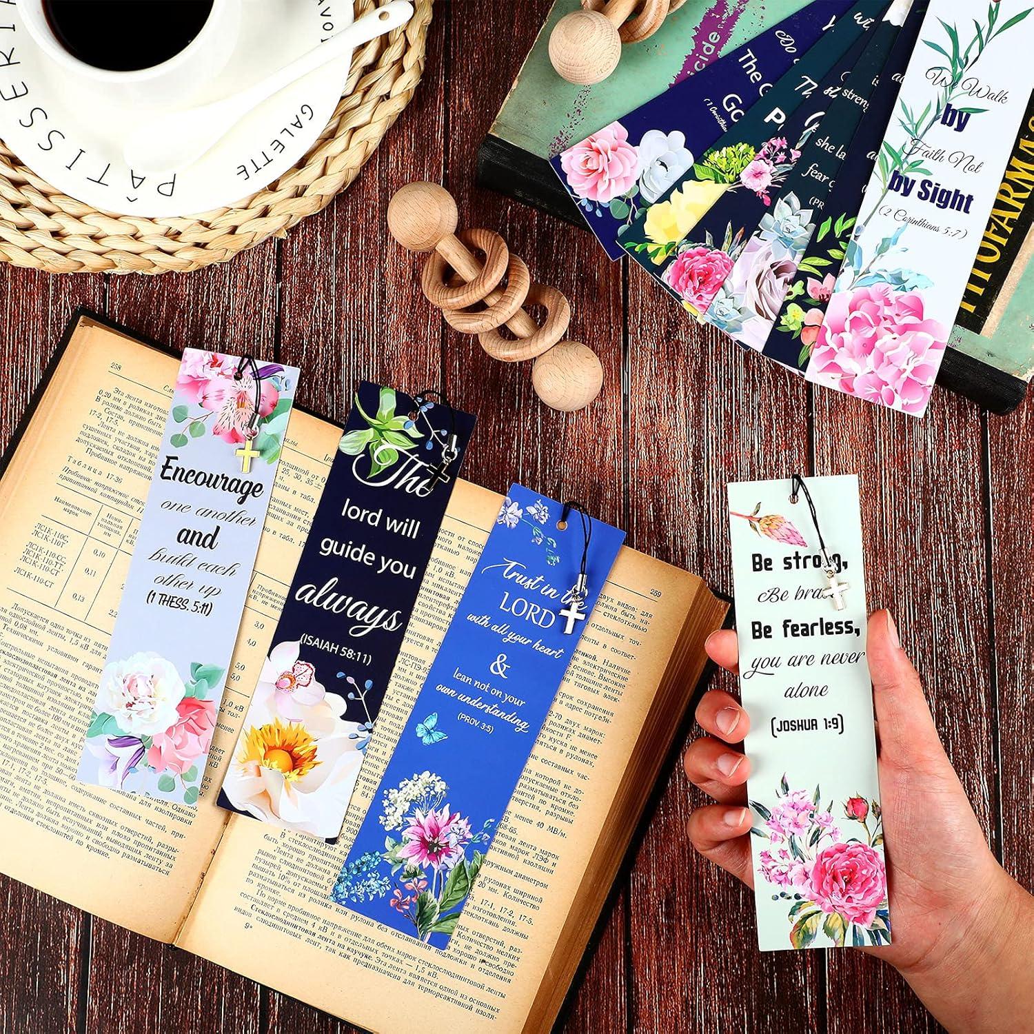 Marcadores de Versículos de la Biblia Tenare 20 Piezas Estilo Flor